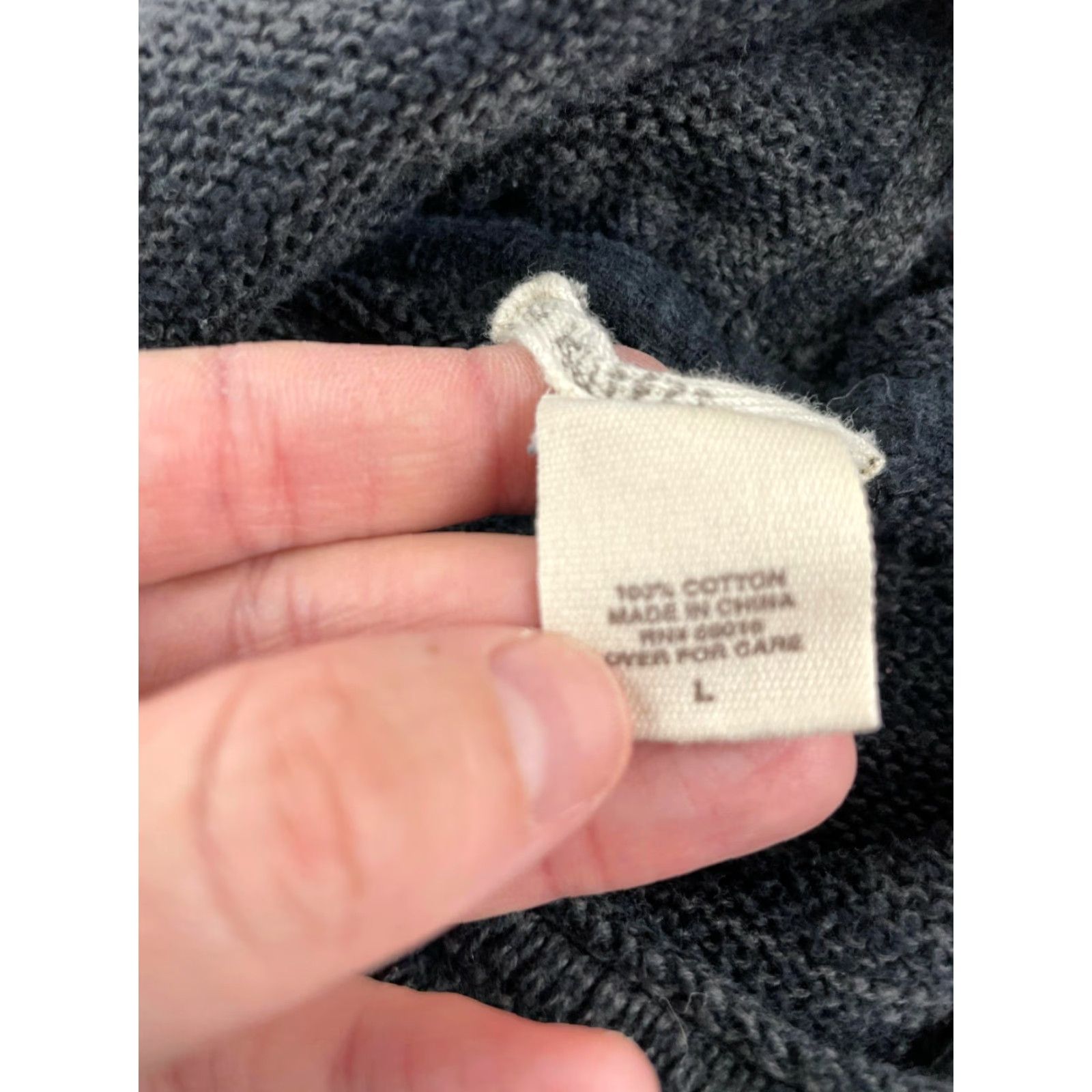 Vintage Ruff Hewn Sweater Women’s Size Large Gray Long Sleeve Hooded Pullover Knit hole Size L / US 10 / IT 46 - 8 Thumbnail