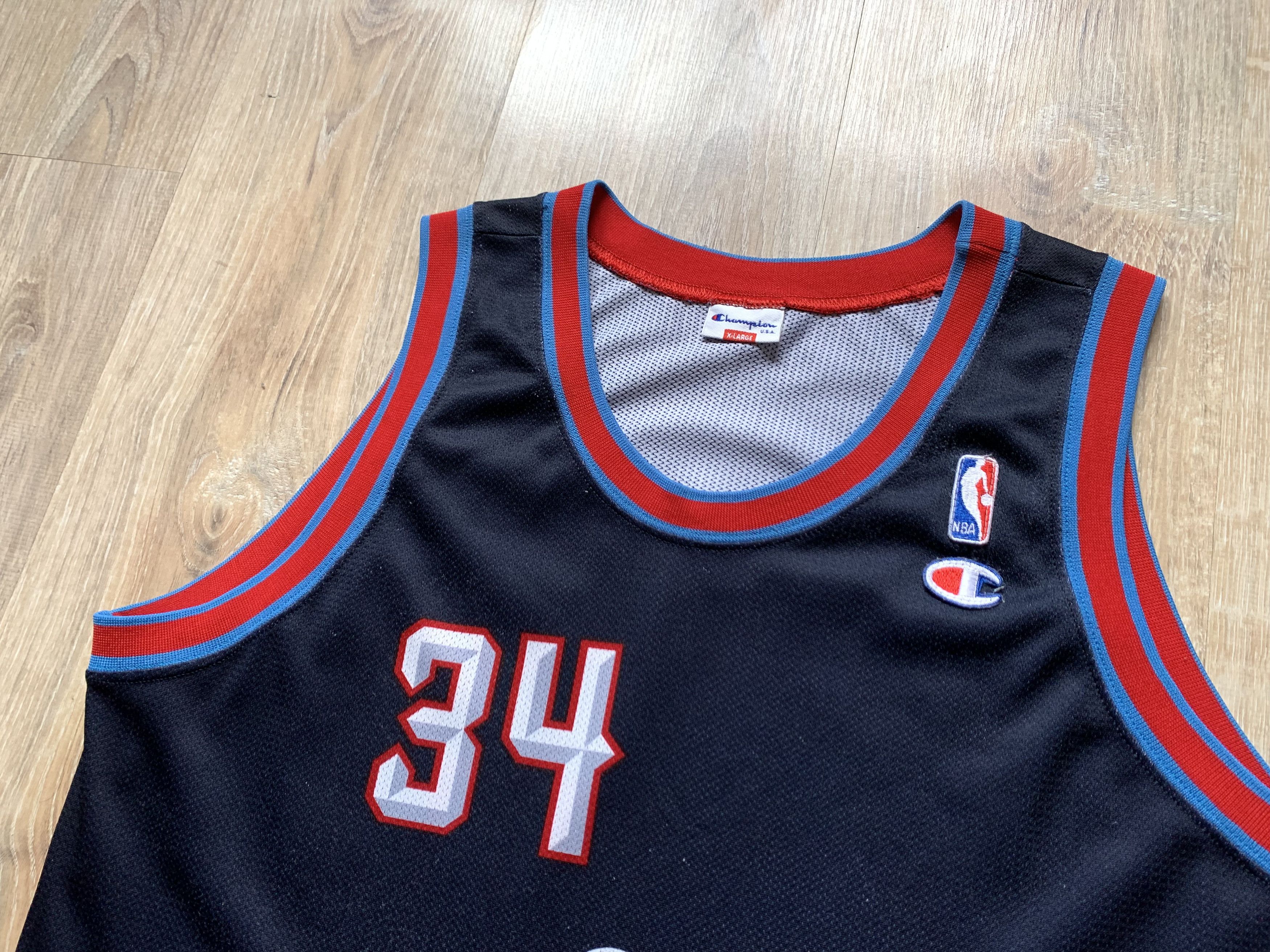 Champion × NBA × Vintage Vintage NBA Houston Rockets Hakeem Olajuwon #34 Jersey Size US XL / EU 56 / 4 - 3 Thumbnail