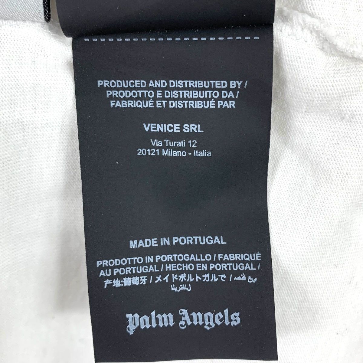 Palm Angels PALM ANGELS PARIS Sprayed Styled Logo Print White Shirt Size US L / EU 52-54 / 3 - 8 Thumbnail