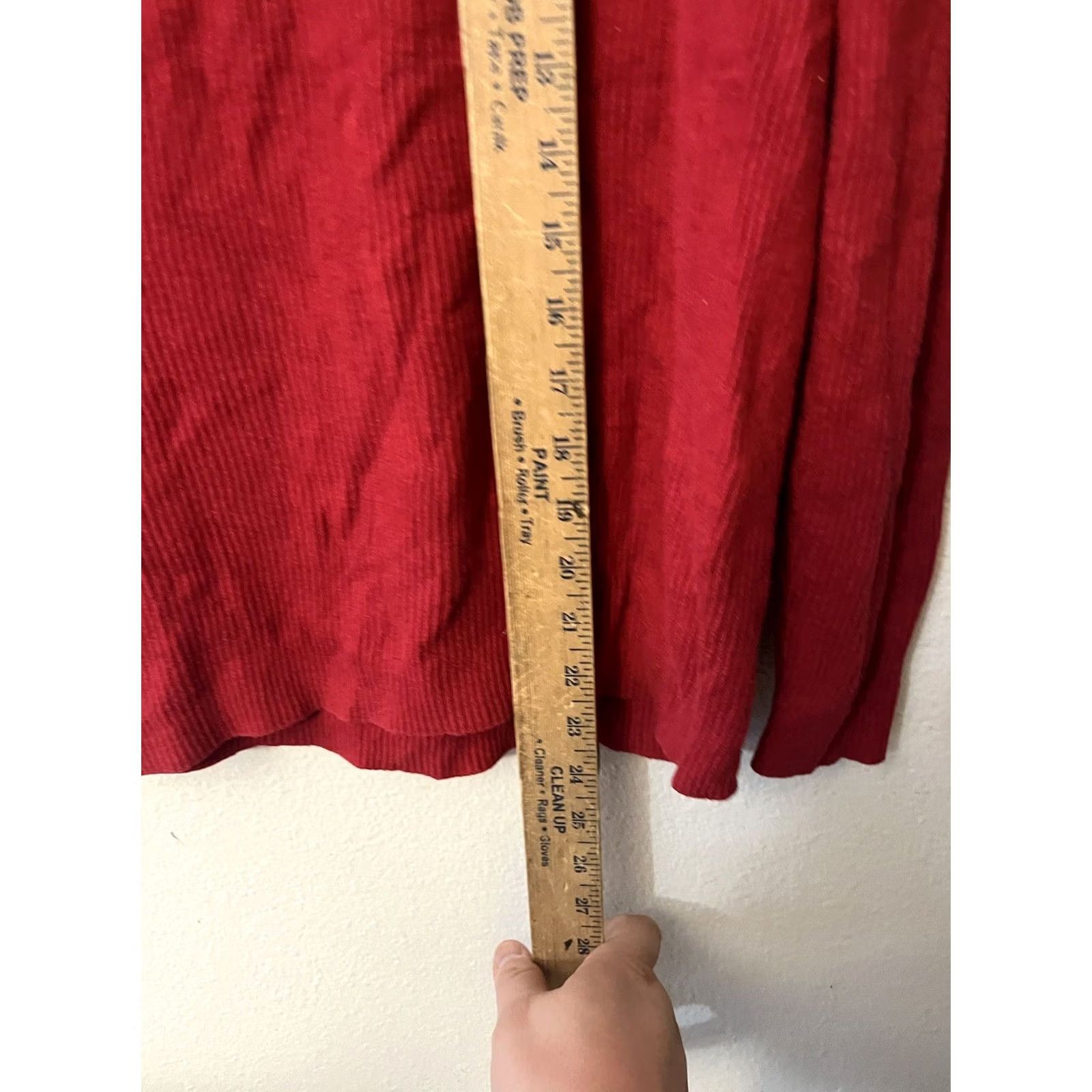 Gap GAP Sweater Women's Medium Red Boatneck Ribbed Knit Pullover Cotton Sz Size M / US 6-8 / IT 42-44 - 4 Thumbnail