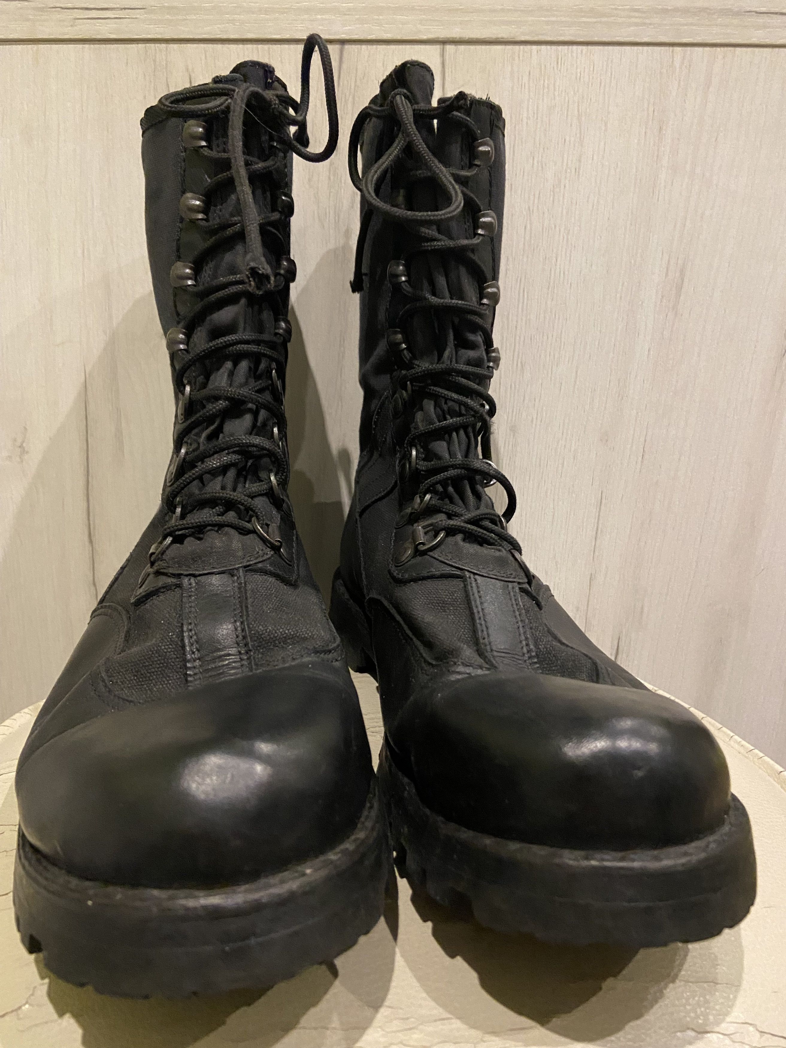Vintage HEERESEIGENTUM 2003 army combat boots made by KSBW Size US 11.5 / EU 44-45 - 3 Thumbnail