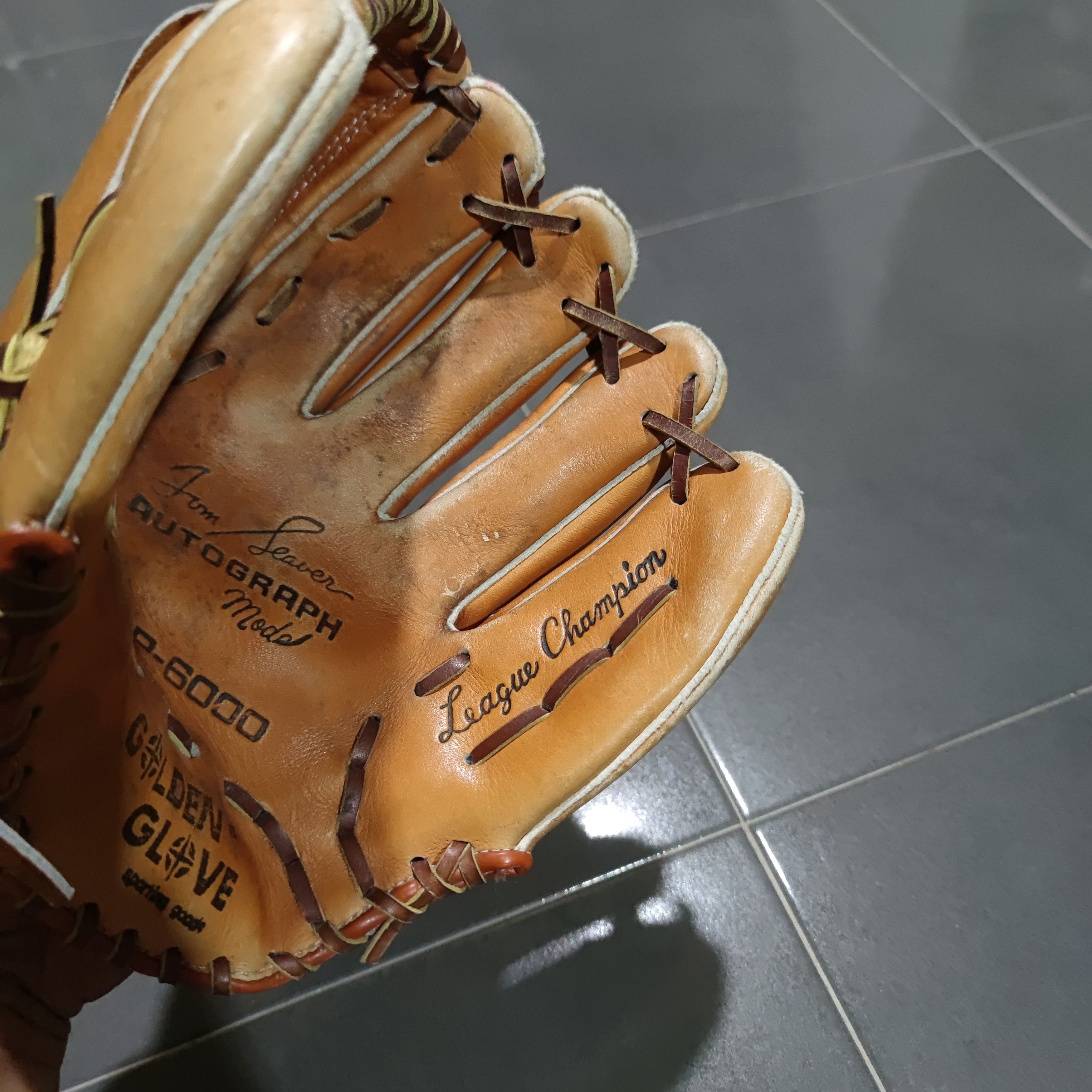 Vintage JIM SEAVER AUTOGRAPH MODEL GP-6000 GOLDEN GLOVE Size ONE SIZE - 6 Thumbnail