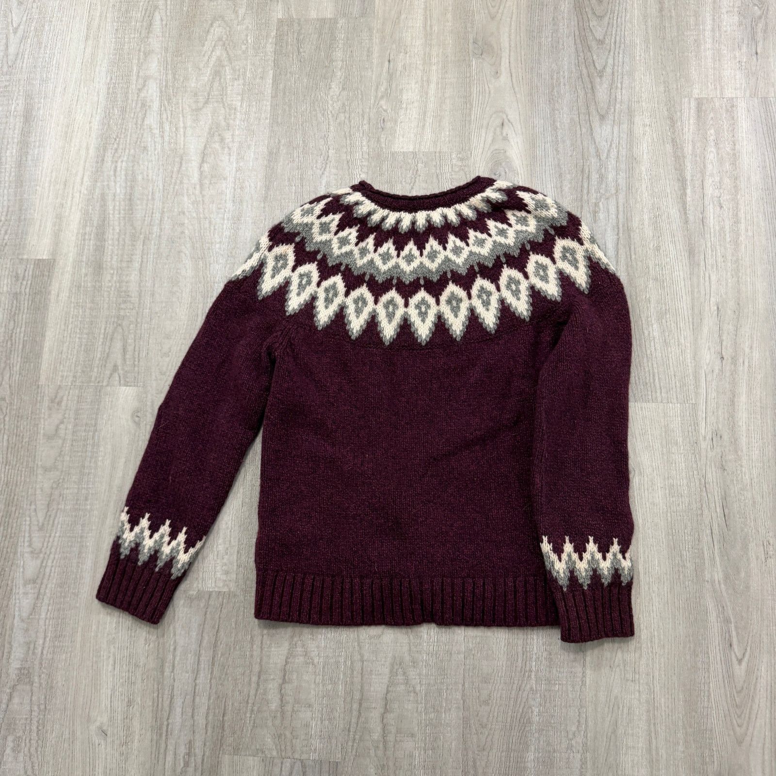 L.L. Bean LL Bean Sweater Men's Medium Petite Fair Isle Geometric Knit Size M / US 6-8 / IT 42-44 - 7 Thumbnail