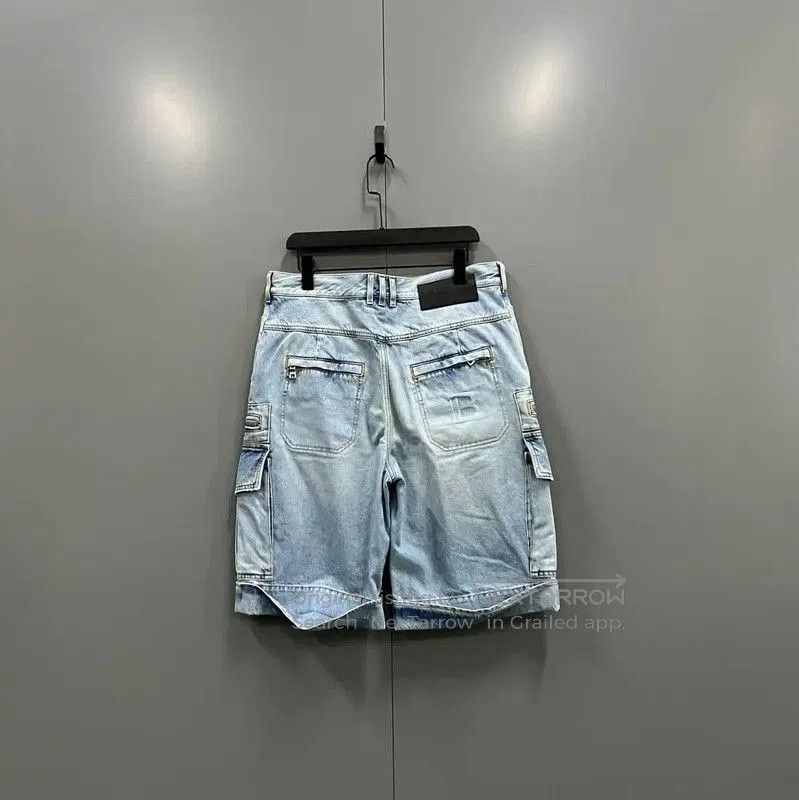 Balmain Balmain Summer Blue Cotton Men’s Shorts . Size US 30 / EU 46 - 2 Thumbnail