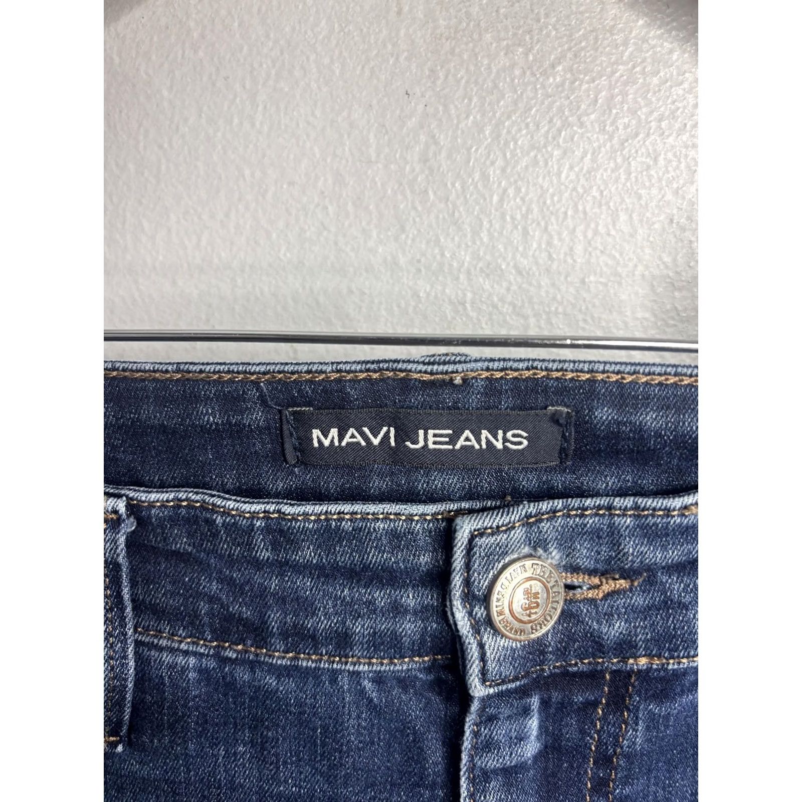 Mavi Mavi Jeans Mens 38 32 Blue Medium Wash Slim Tapered Distressed Denim Pants Size US 38 / EU 54 - 3 Thumbnail