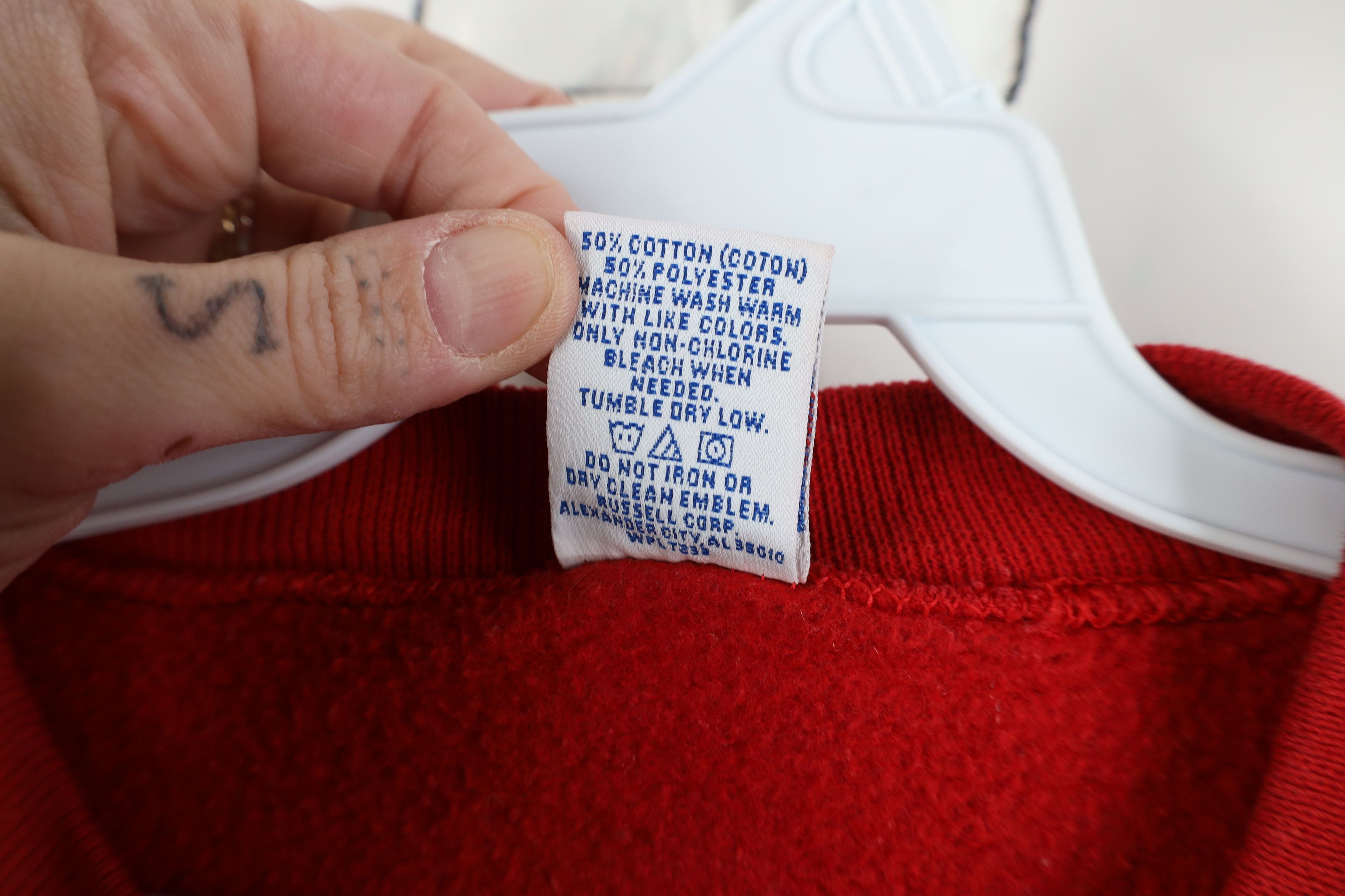 Russell Athletic Vintage 90s Russell Athletic Sports Bar Sweatshirt Red USA Size US XL / EU 56 / 4 - 9 Thumbnail