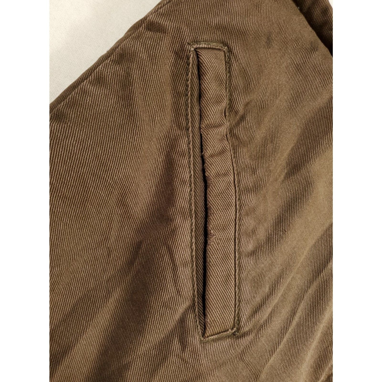 Vintage Wolverine Vest Jacket Lined Fleece Cotton Full Zip Brown Mens L Size US L / EU 52-54 / 3 - 5 Thumbnail