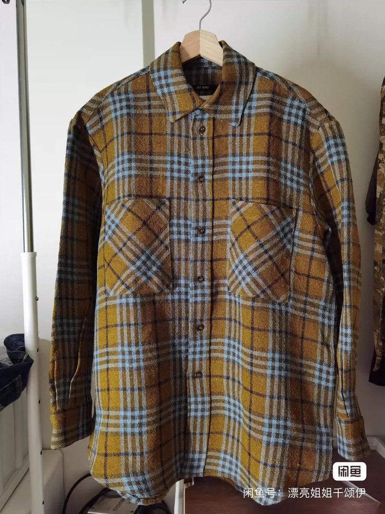 Song For The Mute Song For The Mute yellow checkered shirt jacket coat Size US S / EU 44-46 / 1 - 1 Thumbnail