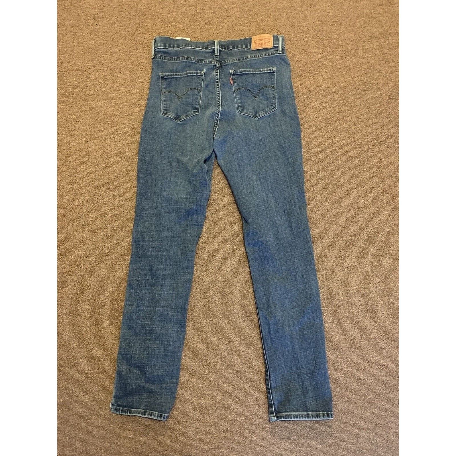 Levi's Levis 312 Womens Jeans Blue Size W3/L32 Slim Mid Rise Denim Size 32" / US 10 / IT 46 - 3 Thumbnail