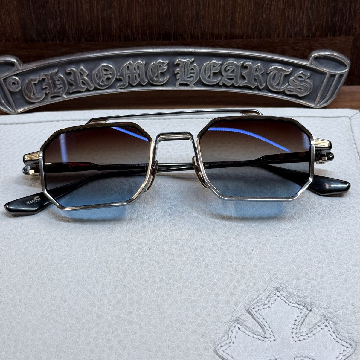 Chrome Hearts Chrome Hearts RUMP ‘Murky Waters’ 1/1 Sunglasses Size ONE SIZE - 1 Thumbnail