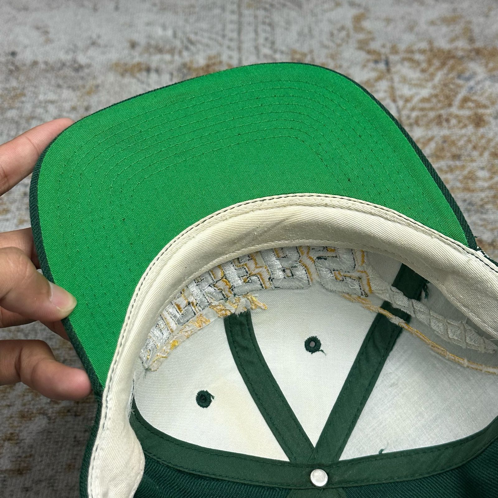 NFL × Sports Specialties × Vintage Vintage Hat Green Bay Packers Grid Sports Specialties Size ONE SIZE - 11 Thumbnail