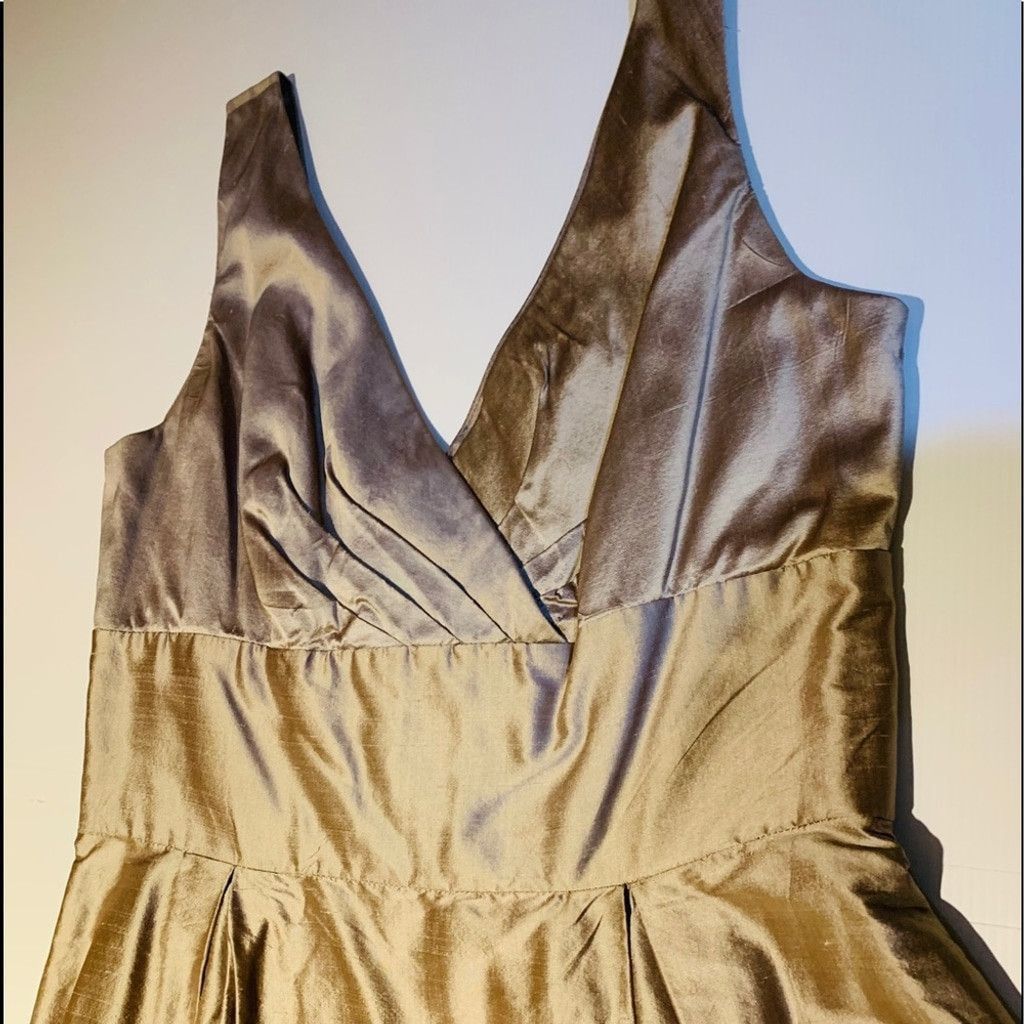 Other Dessy Collection BN Silk taupe dress size 12 Size XL / US 12-14 / IT 48-50 - 2 Thumbnail
