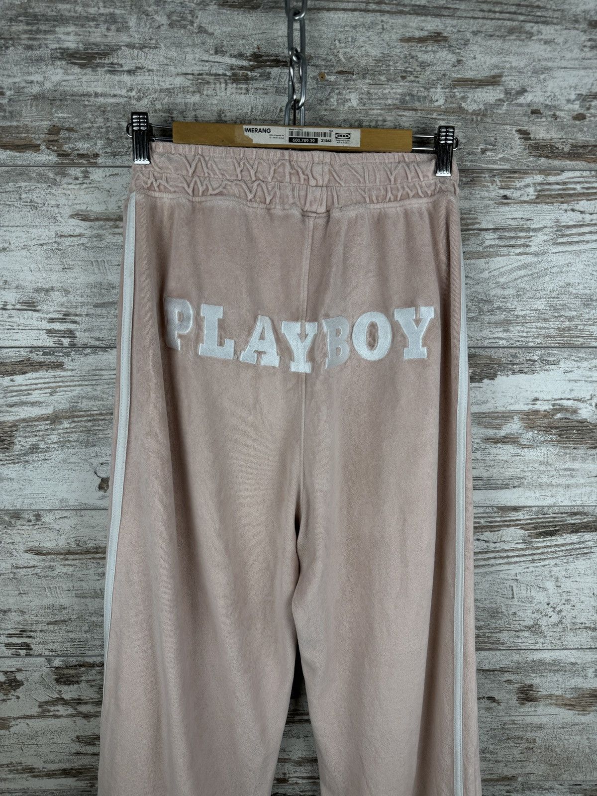 Playboy Women’s Playboy Pink pants velvet corduroy y2k big logo Size 34" / US 12 / IT 48 - 7 Thumbnail