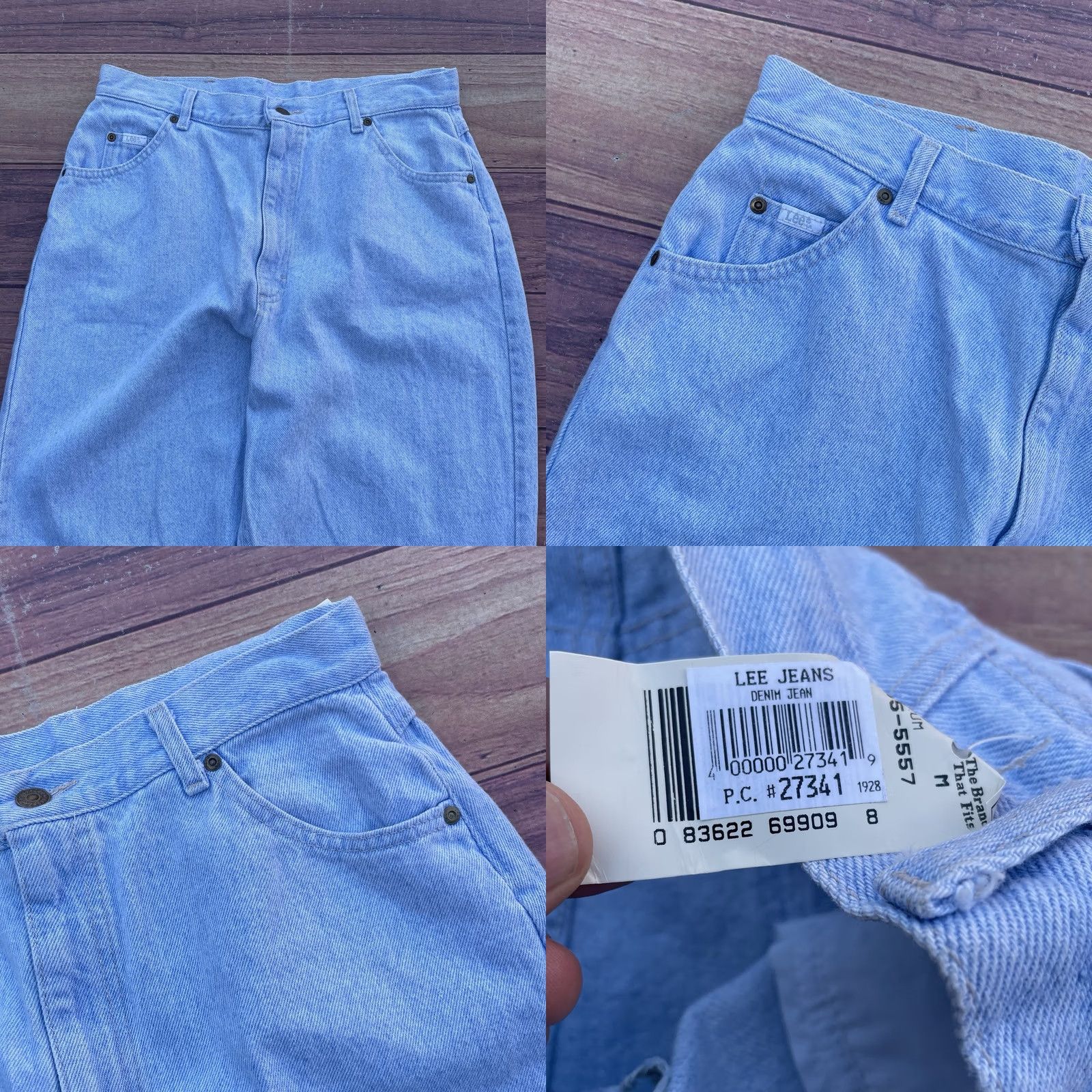Lee VINTAGE Lee Light Wash Mom Jeans High Rise USA Made Women's Size 16M NWT Read* Size 38" / US 16 / IT 52 - 9 Thumbnail
