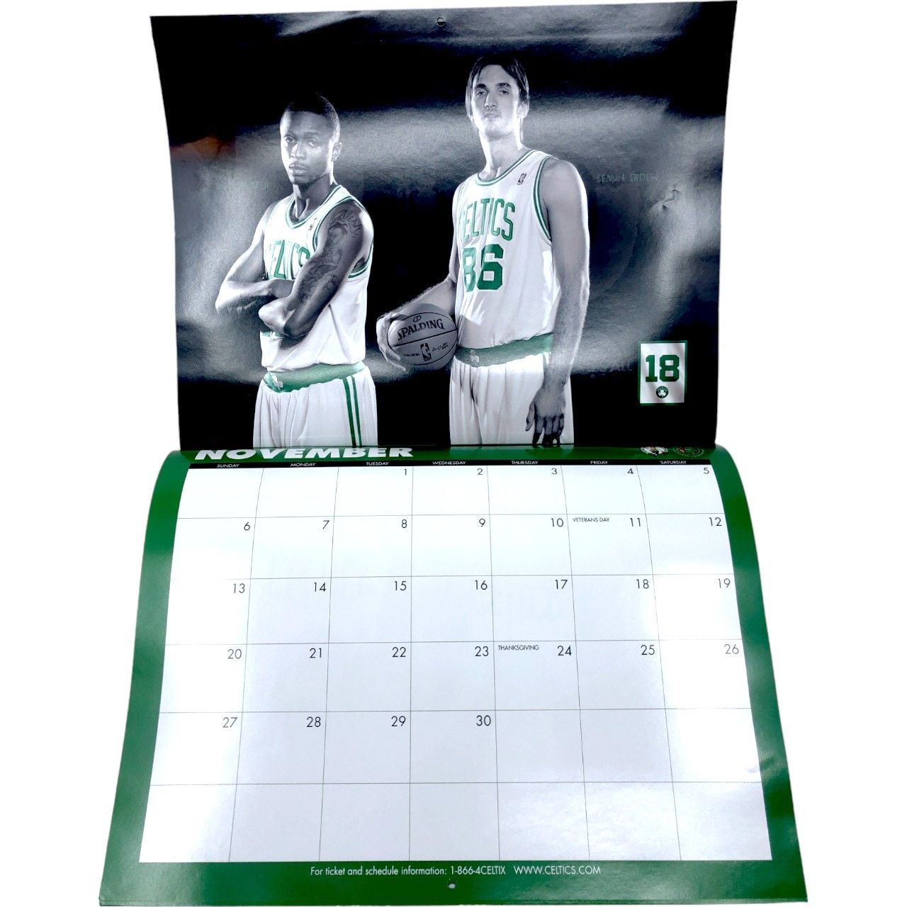 NBA Boston Celtics 2011 Team Calendar *NEW* Size ONE SIZE - 12 Thumbnail