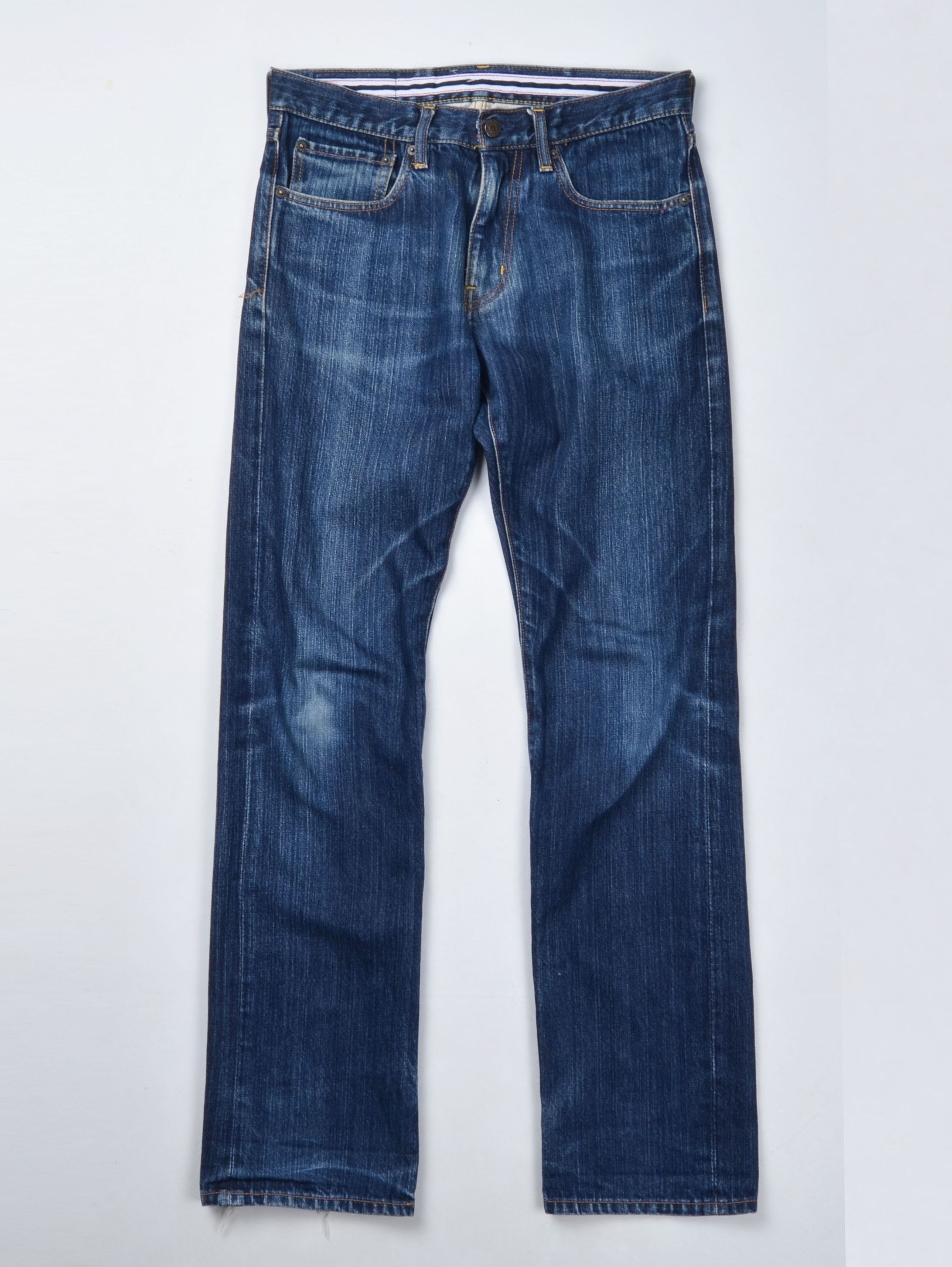 Beams Plus × Japanese Brand × Vintage Vintage Beams Heart Faded Blue Straight Denim Jeans Size US 32 / EU 48 - 1 Thumbnail