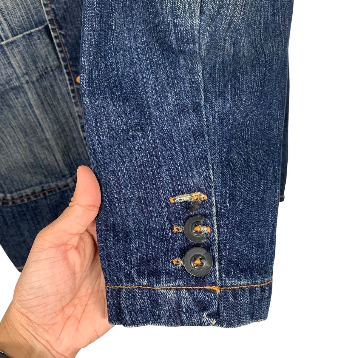 Marc Buchanan Pelle Pelle Marc Buchanan Denim Jacket Size US L / EU 52-54 / 3 - 13 Thumbnail