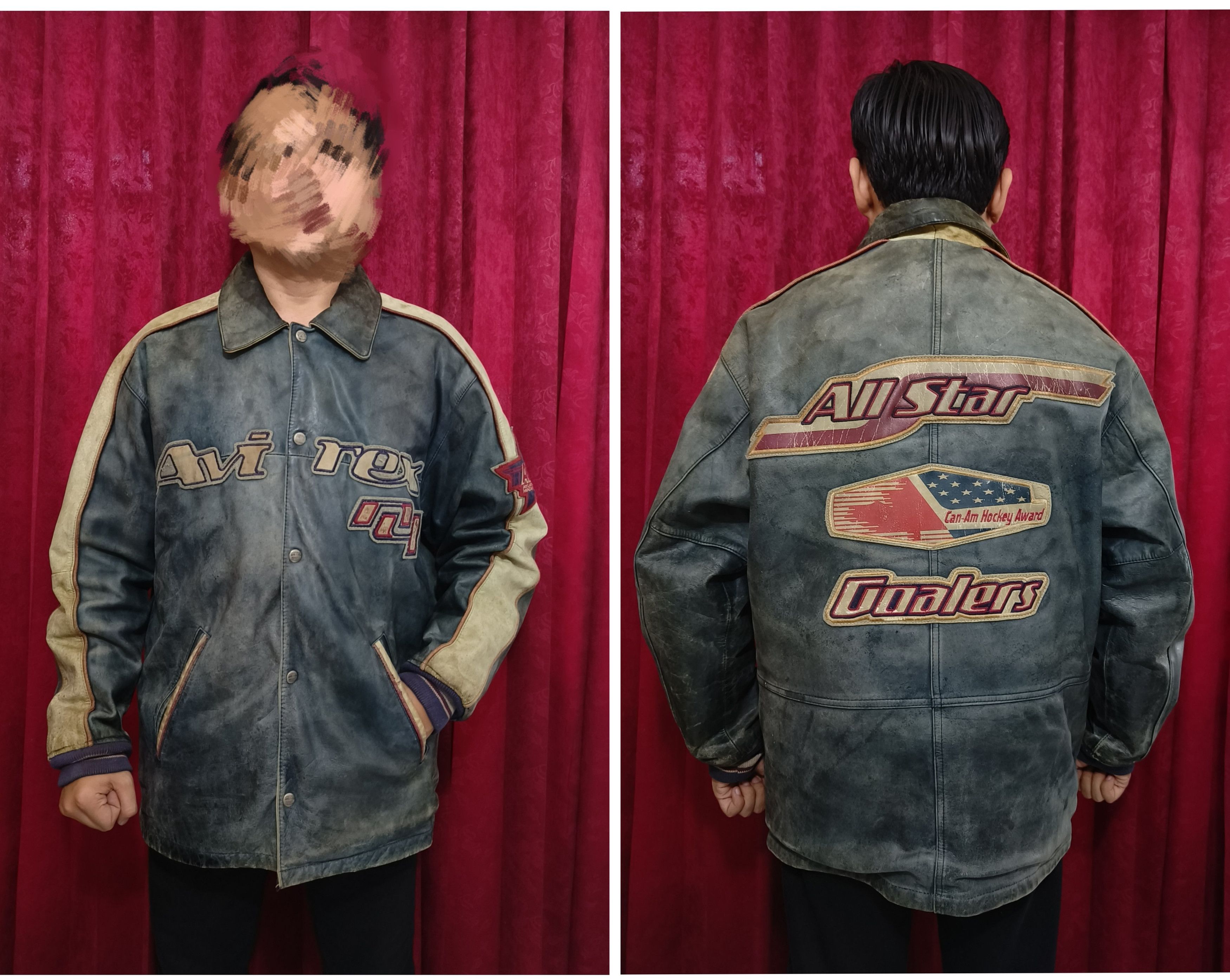 Avirex SUPER RARE! Vintage AVIREX Hip Hop Rap Iconic Leather Jacket Size US L / EU 52-54 / 3 - 8 Thumbnail