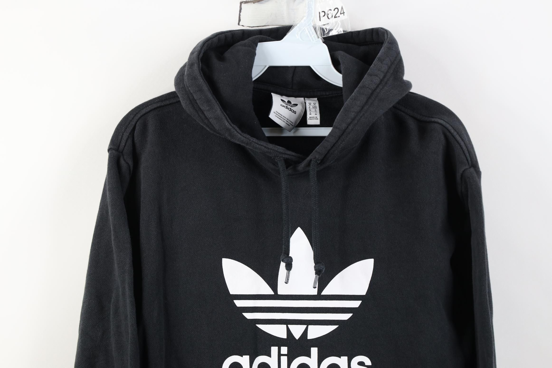 Adidas Vintage Y2K Adidas Spell Big Logo Hoodie Sweatshirt Black Size US M / EU 48-50 / 2 - 2 Thumbnail