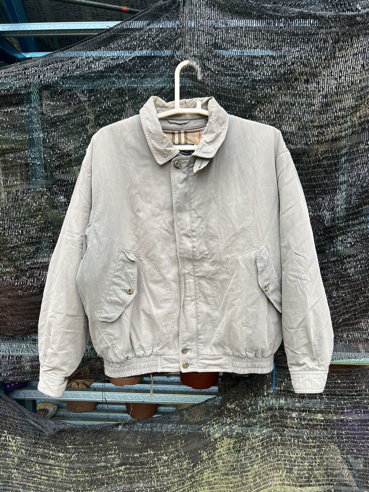 Burberry Prorsum × Vintage Vintage Burberry Bomber Jacket Size US L / EU 52-54 / 3 - 1 Thumbnail