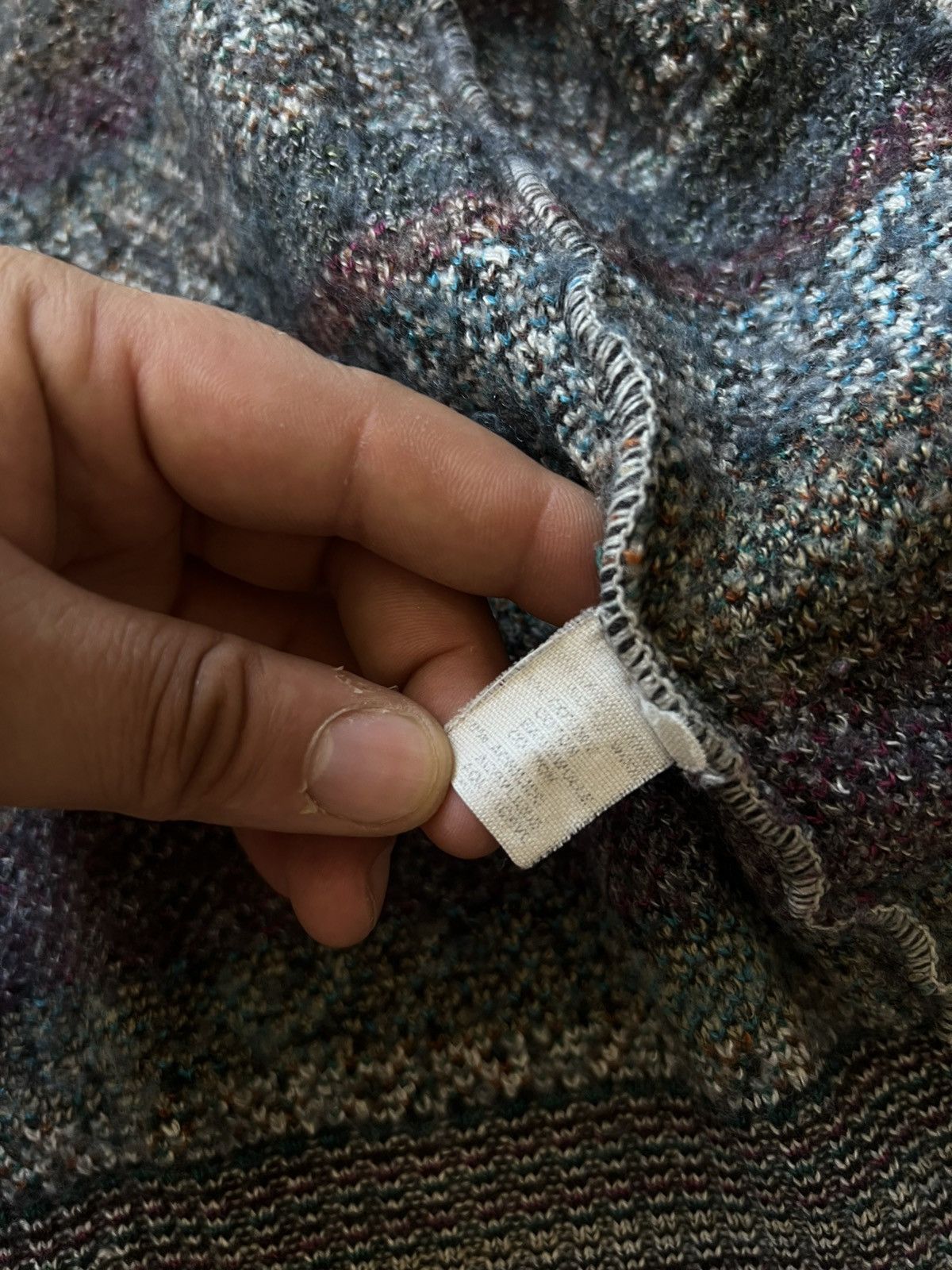 Vintage College by Ilaria Cazzaniga Knit Cardigan (Made in Italy) Size L / US 10 / IT 46 - 8 Thumbnail