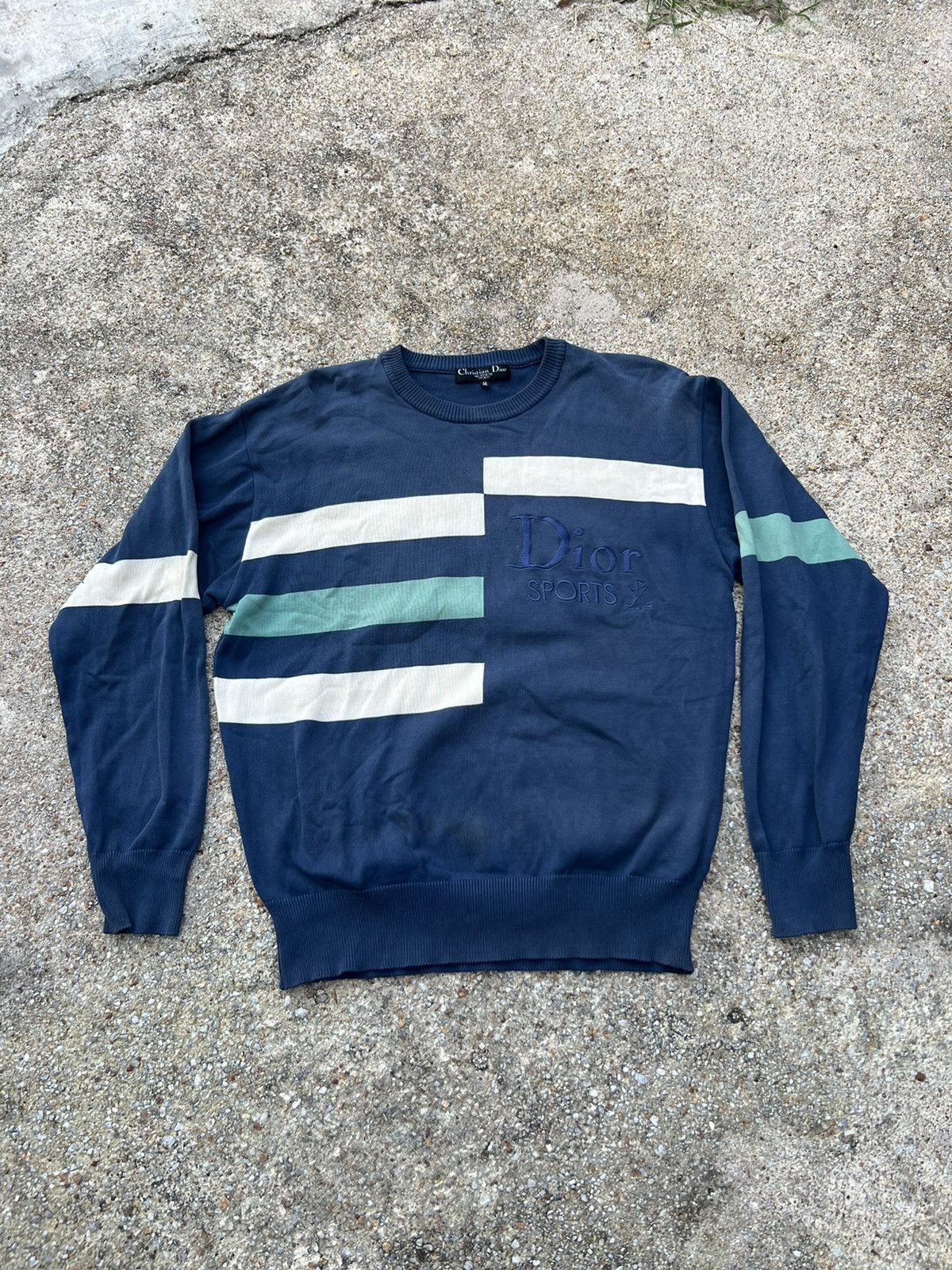 Christian Dior Monsieur Christian Dior Sports Embroidered Logo Sweatshirt Size US M / EU 48-50 / 2 - 1 Thumbnail