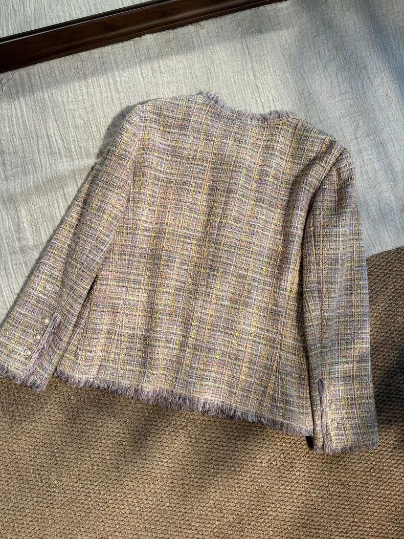 Chanel Chanel 04P Four-pocket waterfall tweed tassel edge round-n Size M / US 6-8 / IT 42-44 - 5 Thumbnail