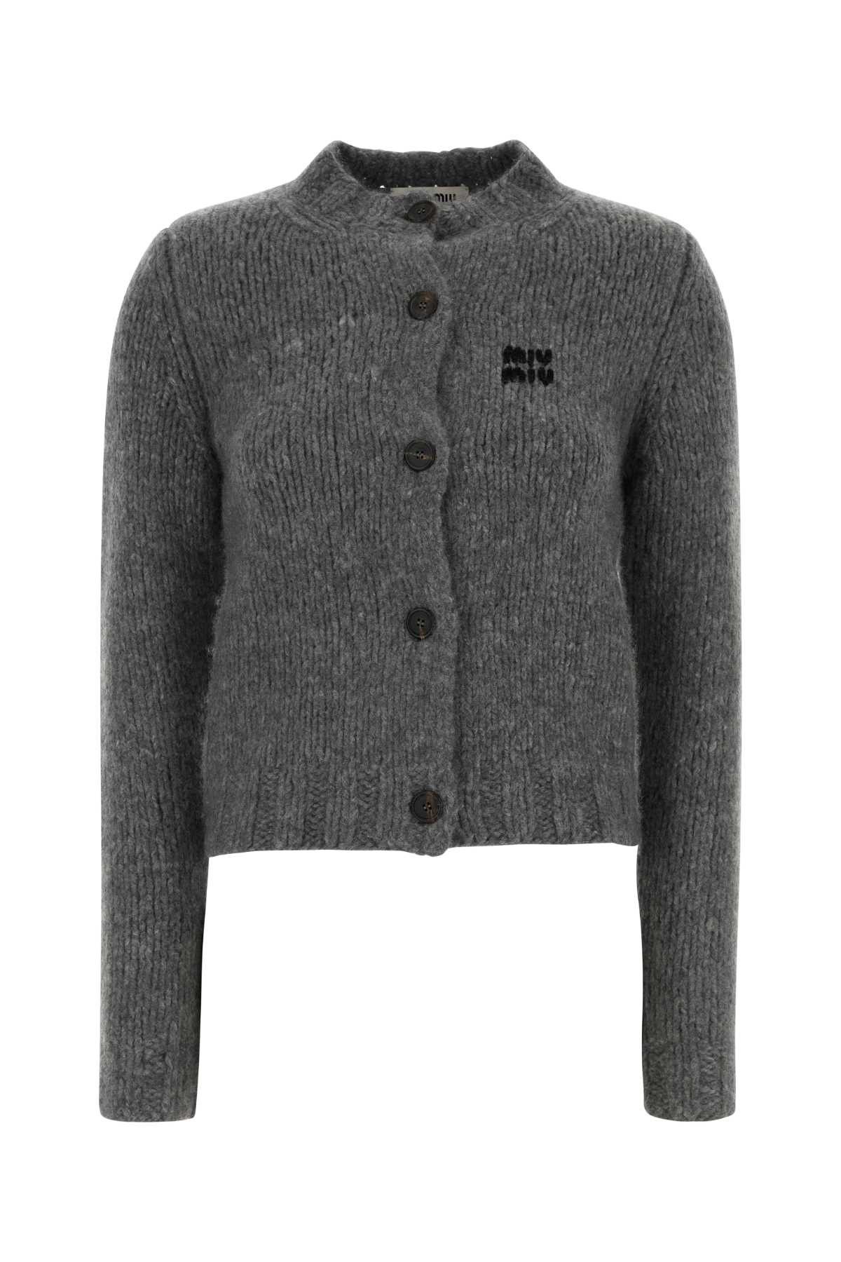 Grey Cashmere Cardigan
