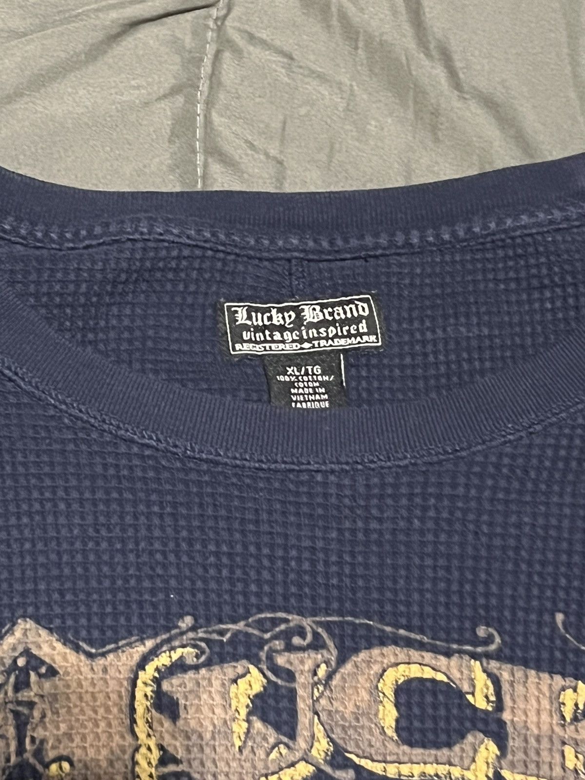 Lucky Brand Navy / Dark Blue Lucky Brand Thermal LongSleeve Shirt Size US XL / EU 56 / 4 - 3 Thumbnail