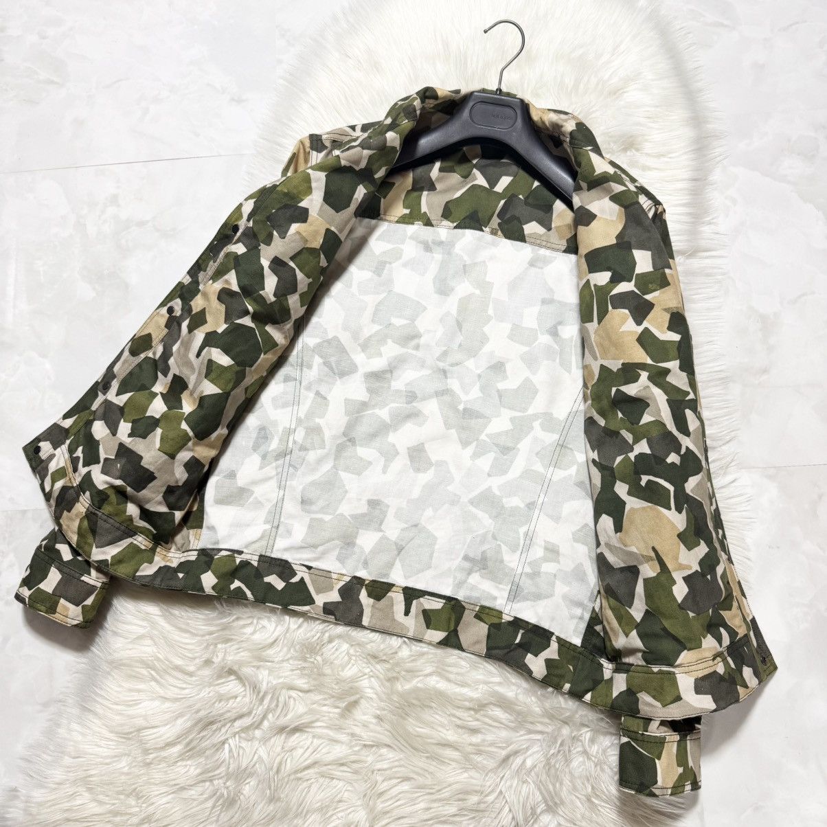 Bottega Veneta Bottega Veneta Camouflage Denim Jacket Shirt Size US L / EU 52-54 / 3 - 7 Thumbnail
