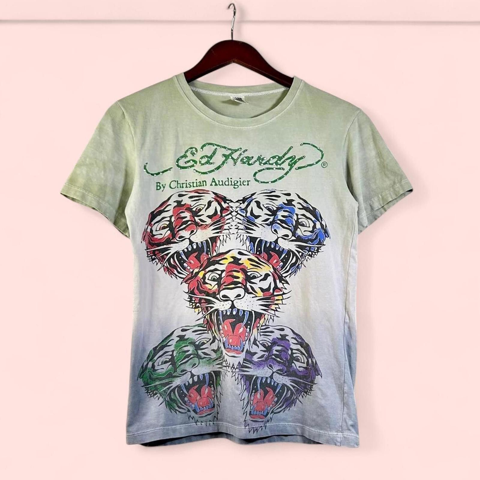 Ed Hardy Y2K Ed Hardy Swavorski Crystal Baby Tee Size Small Size S / US 4 / IT 40 - 2 Thumbnail