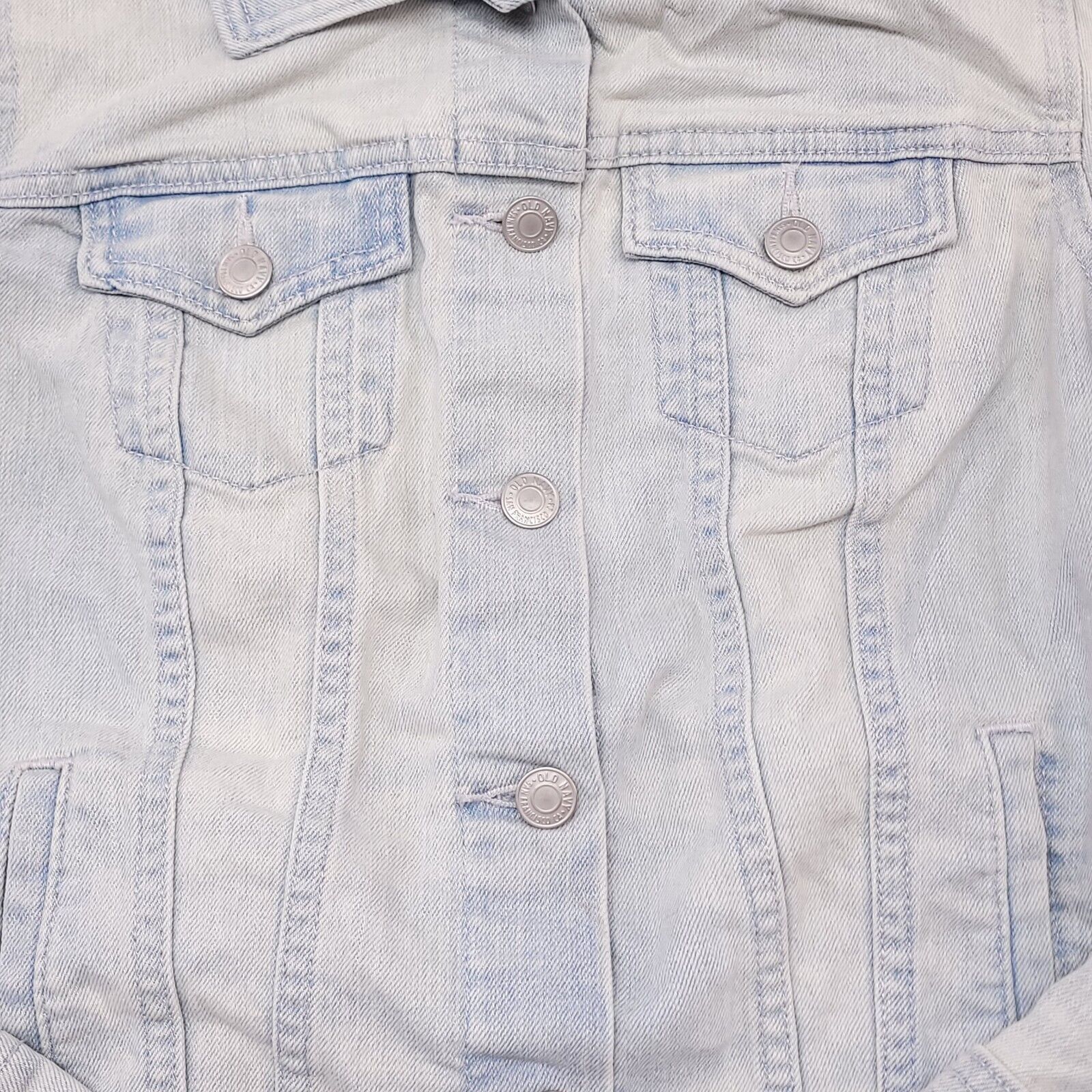 Old Navy Old Navy Button Up Denim Jean Jacket Womens Size S Blue Size S / US 4 / IT 40 - 4 Thumbnail