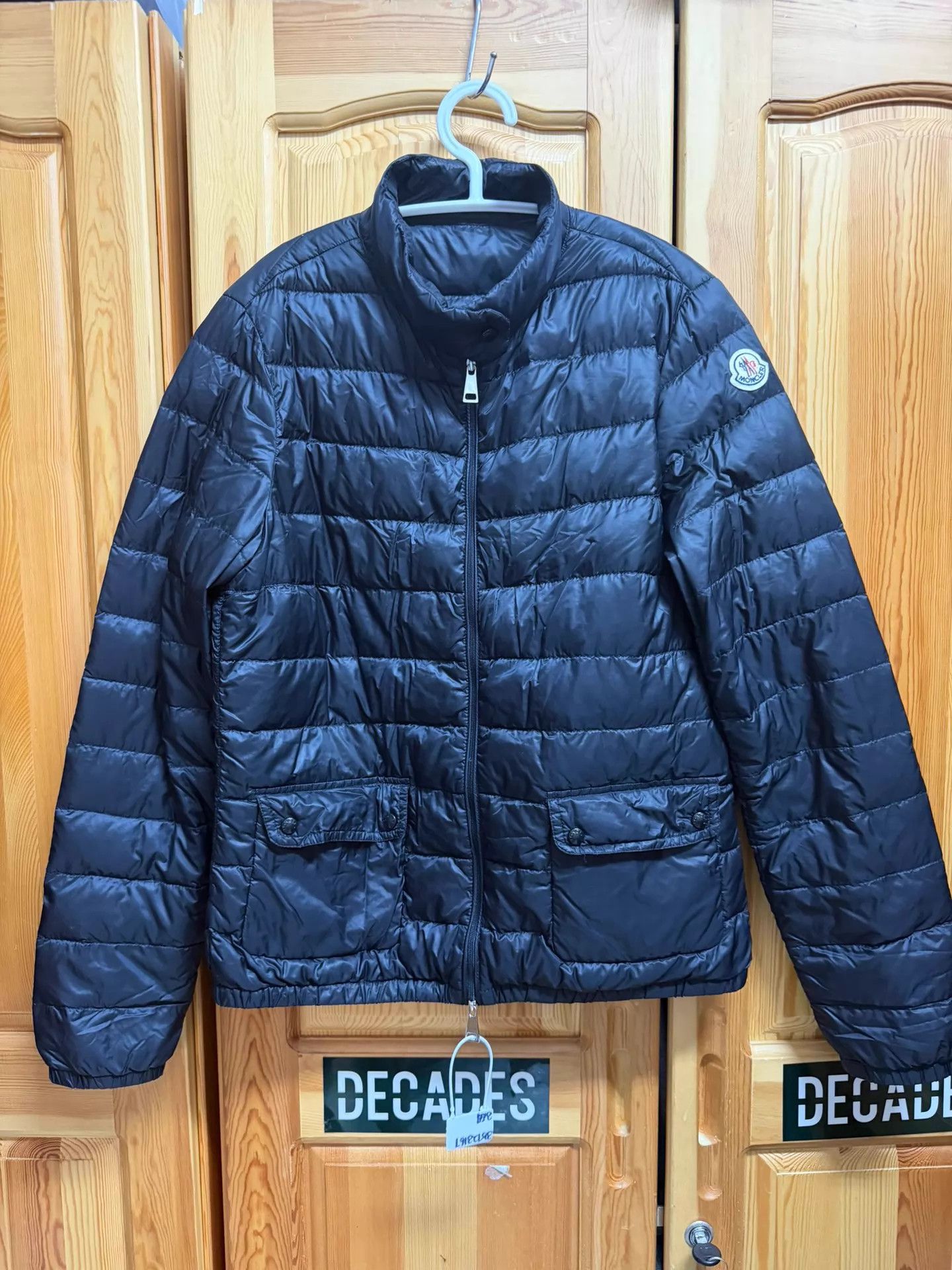 Moncler Moncler Lans Black Thin Down Jacket Size 3 Size US L / EU 52-54 / 3 - 1 Thumbnail