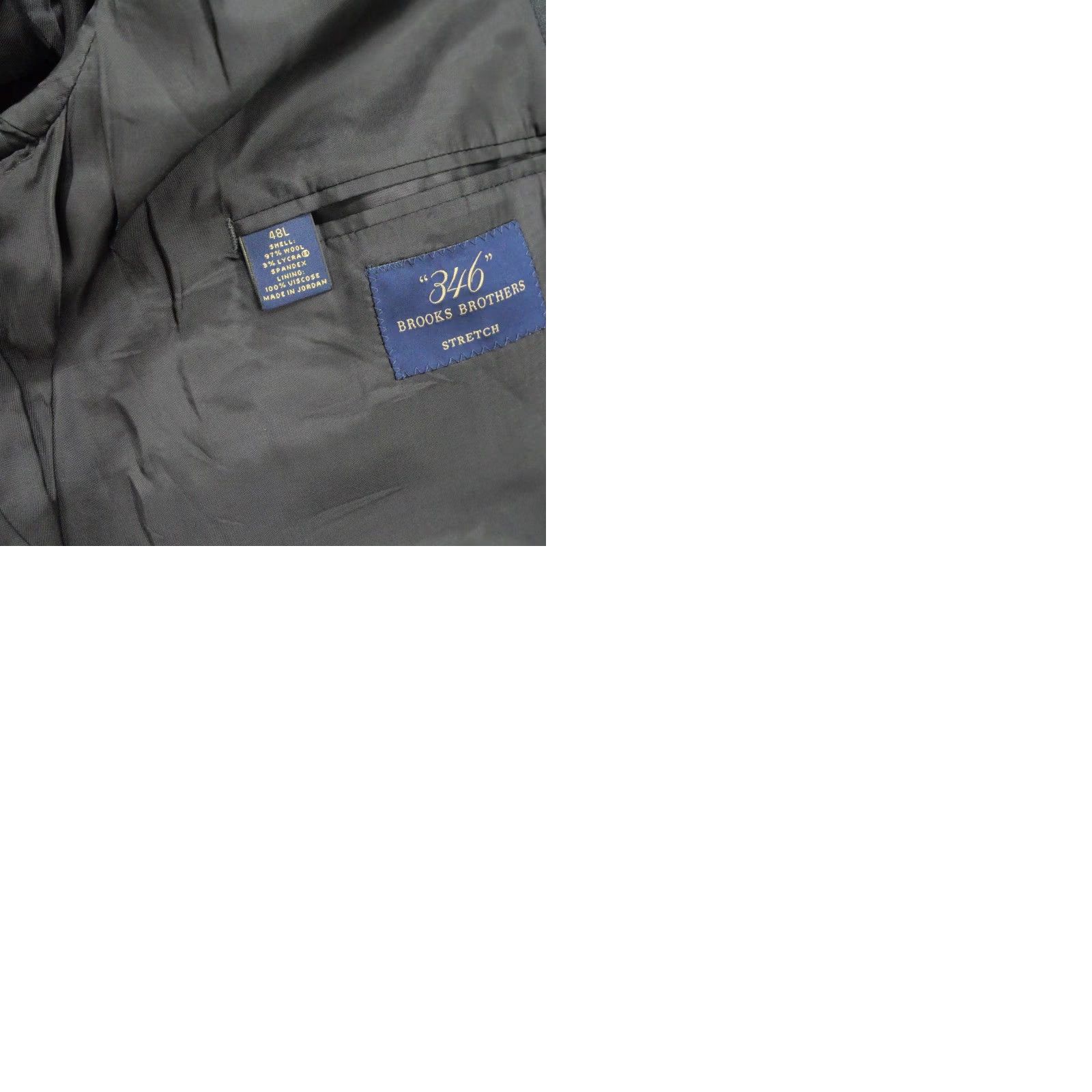 Brooks Brothers Brooks Brothers Blazer Jacket Mens 48L Grey Striped Single-Breasted 2 Button Big & Tall Size 48R - 9 Thumbnail