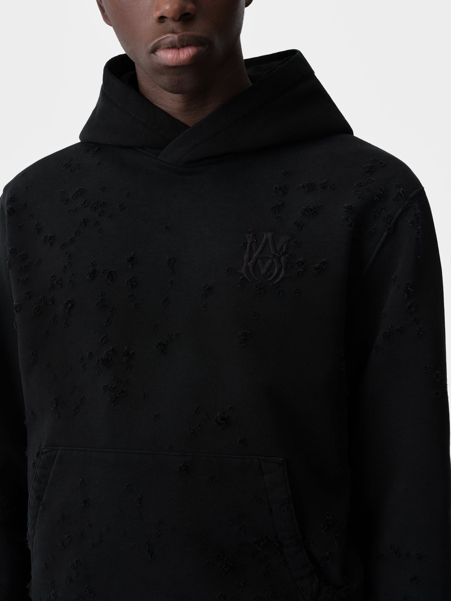 Amiri o1orln0326 MA Shotgun Embroidered Hoodie in Black Size US L / EU 52-54 / 3 - 5 Thumbnail