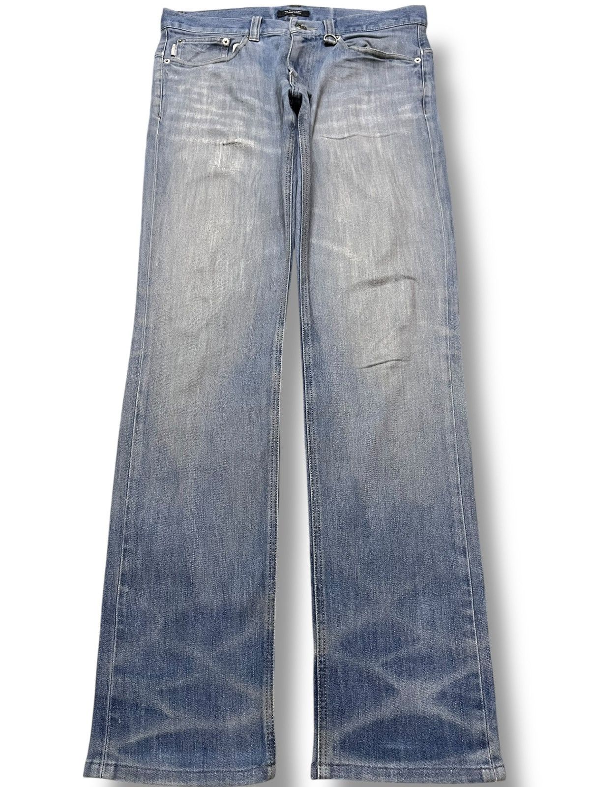 Burberry Vintage Burberry Slim Fit Honeycomb Denim Size US 31 - 1 Thumbnail