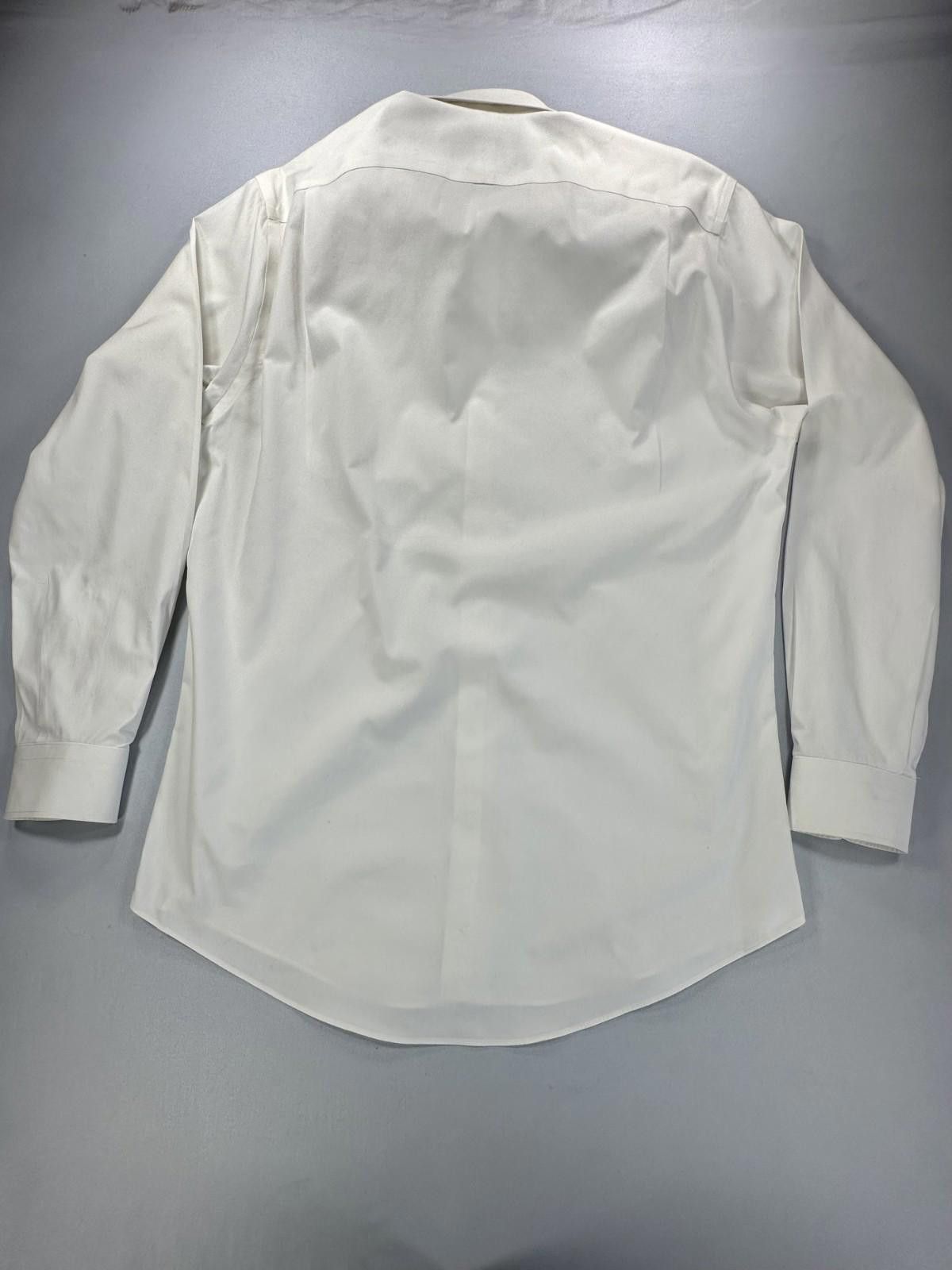 Nordstrom Nordstrom Trad. Fit Wrinkle Free White Mens 35 Button-Down Size 36R - 5 Thumbnail