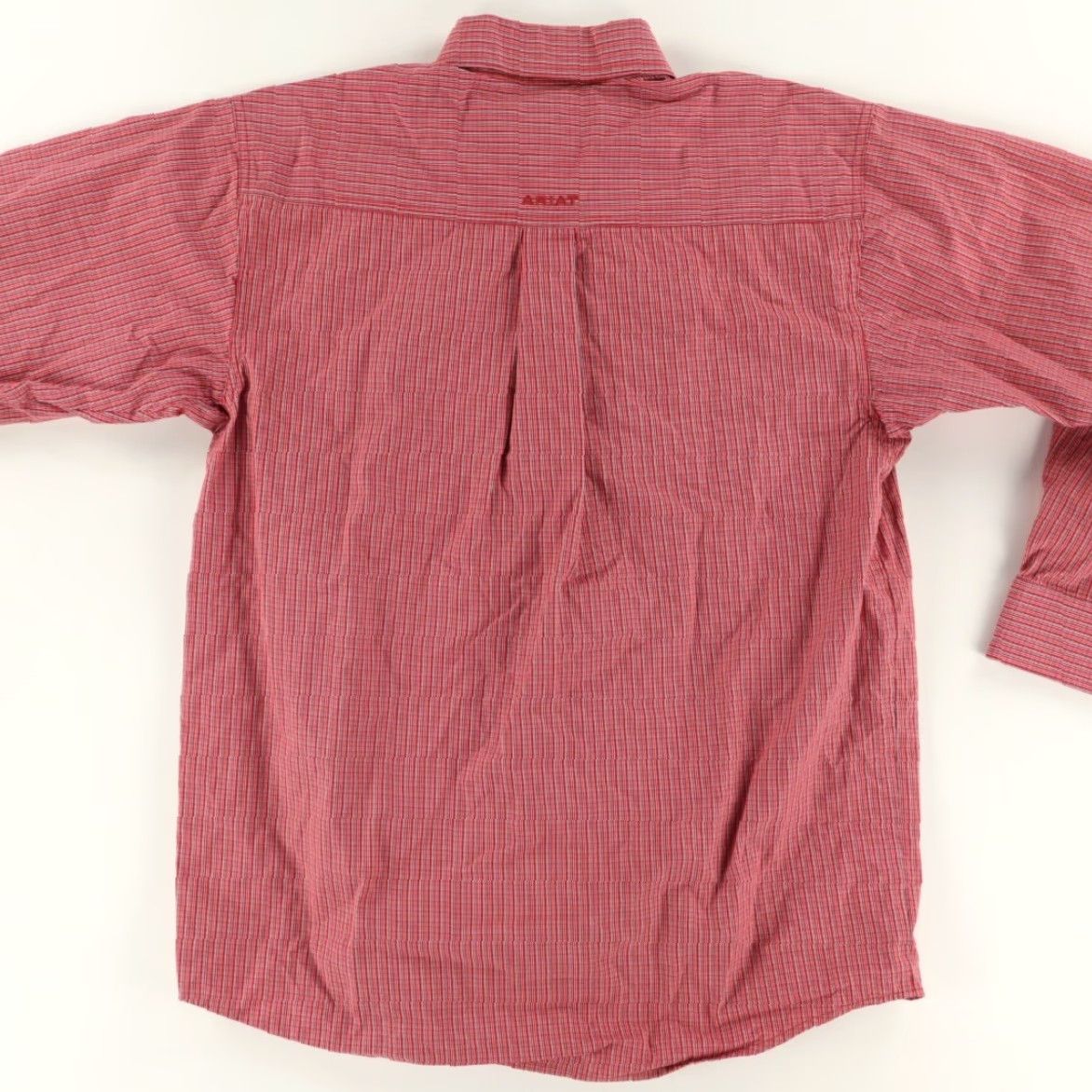 Ariat Ariat Pro Series Cotton Blend Gingham Button Down Shirt Red Men's M Size US M / EU 48-50 / 2 - 4 Thumbnail