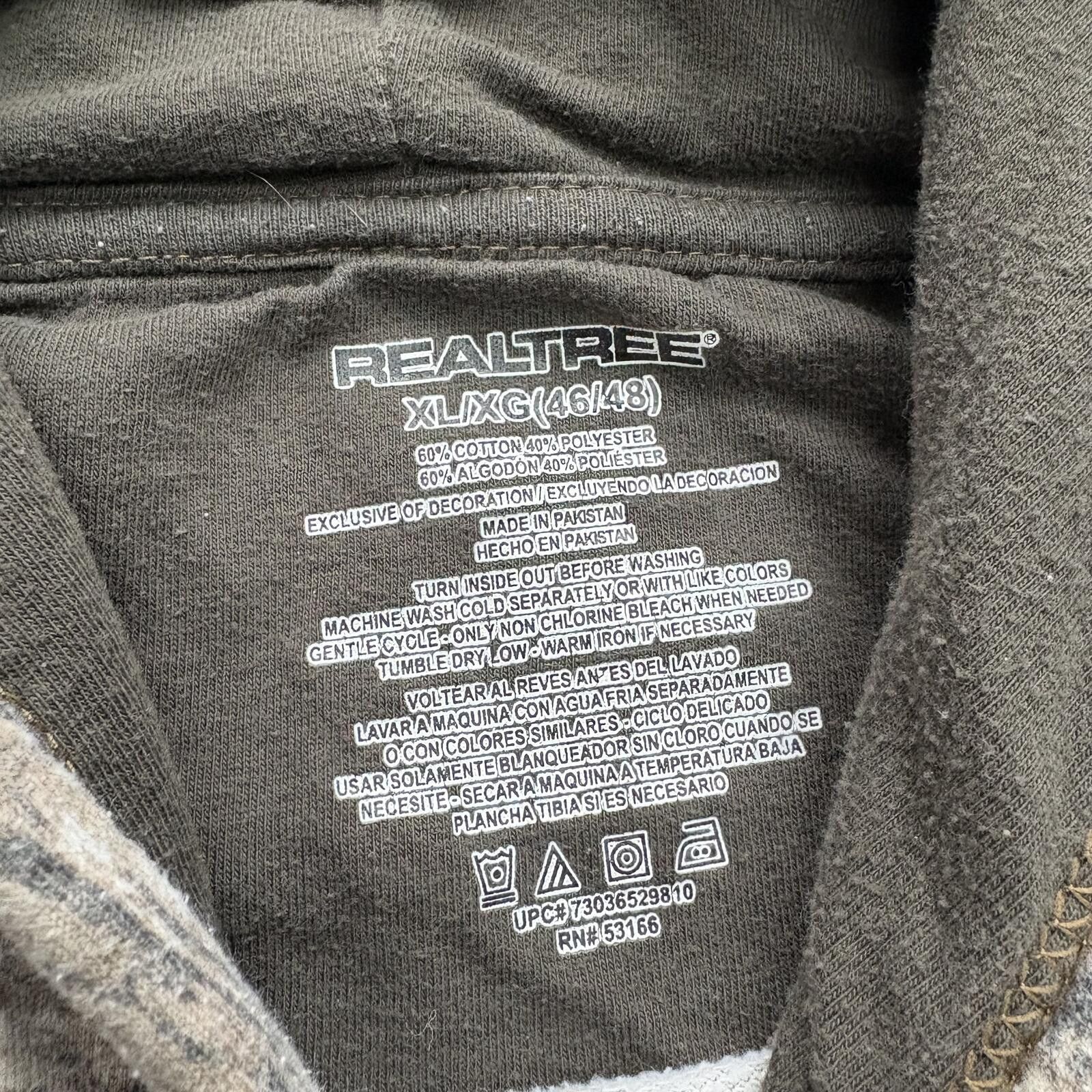 Realtree Vintage Y2K Realtree Xtra Camo Grunge Skater Outdoor Hoodie Size US XL / EU 56 / 4 - 2 Thumbnail