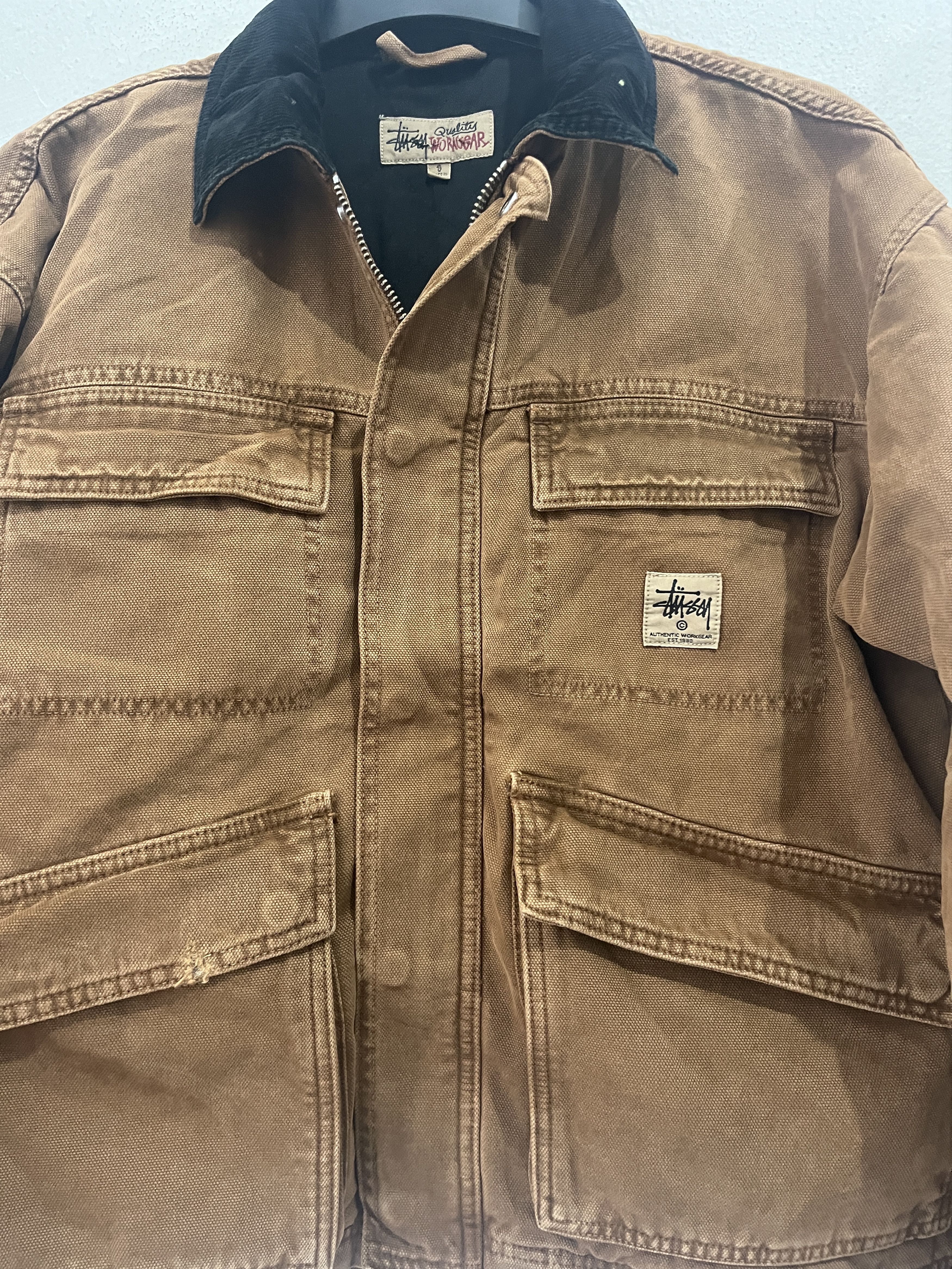 Stussy STUSSY SHOP JACKET WASHED CANVAS Size US S / EU 44-46 / 1 - 6 Thumbnail