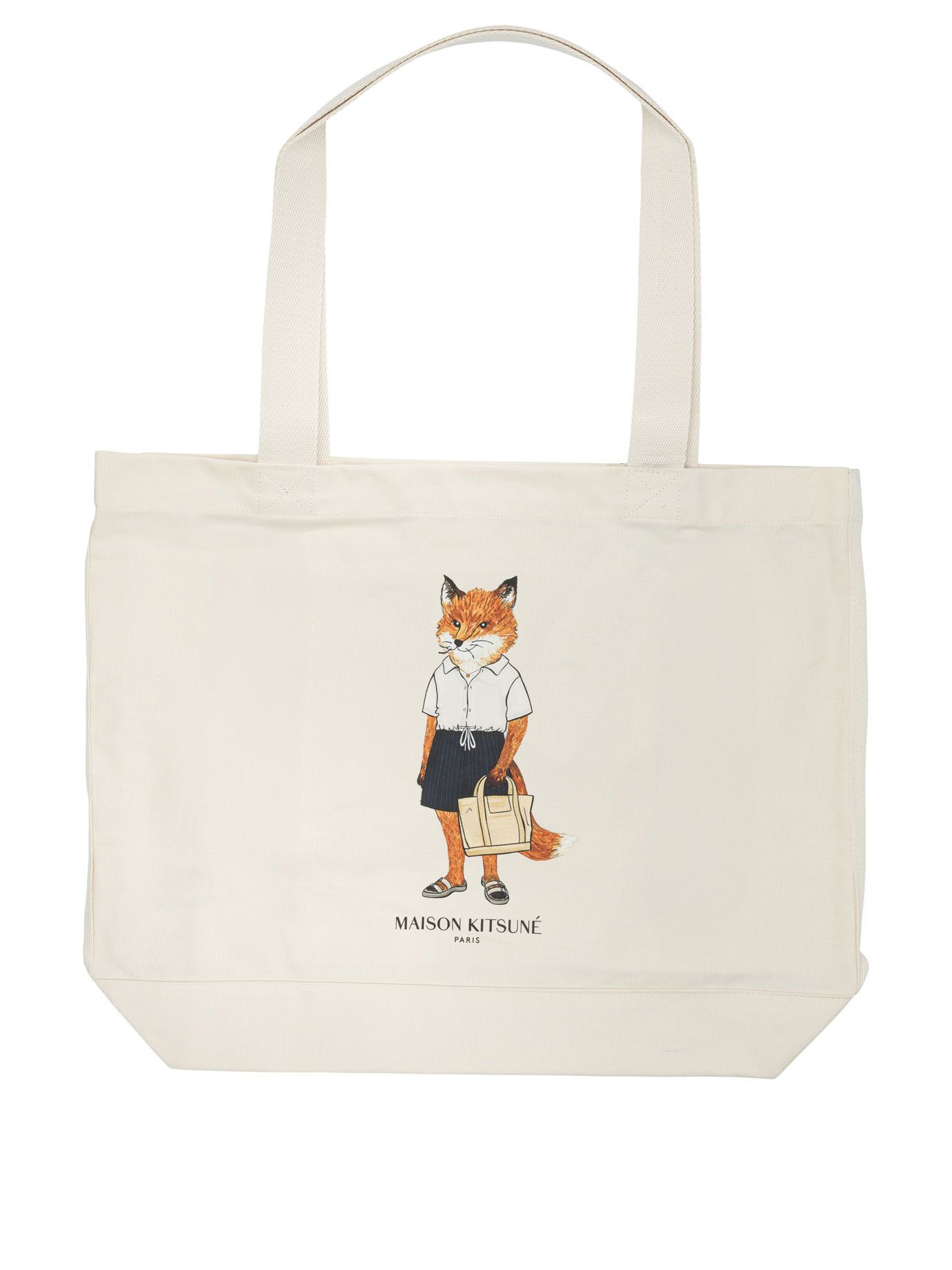 Maison Kitsune Maison Kitsuné Dressed Fox Large Shoulder Bag tag size UNI Women - USA Duties Paid Size ONE SIZE - 1 Thumbnail