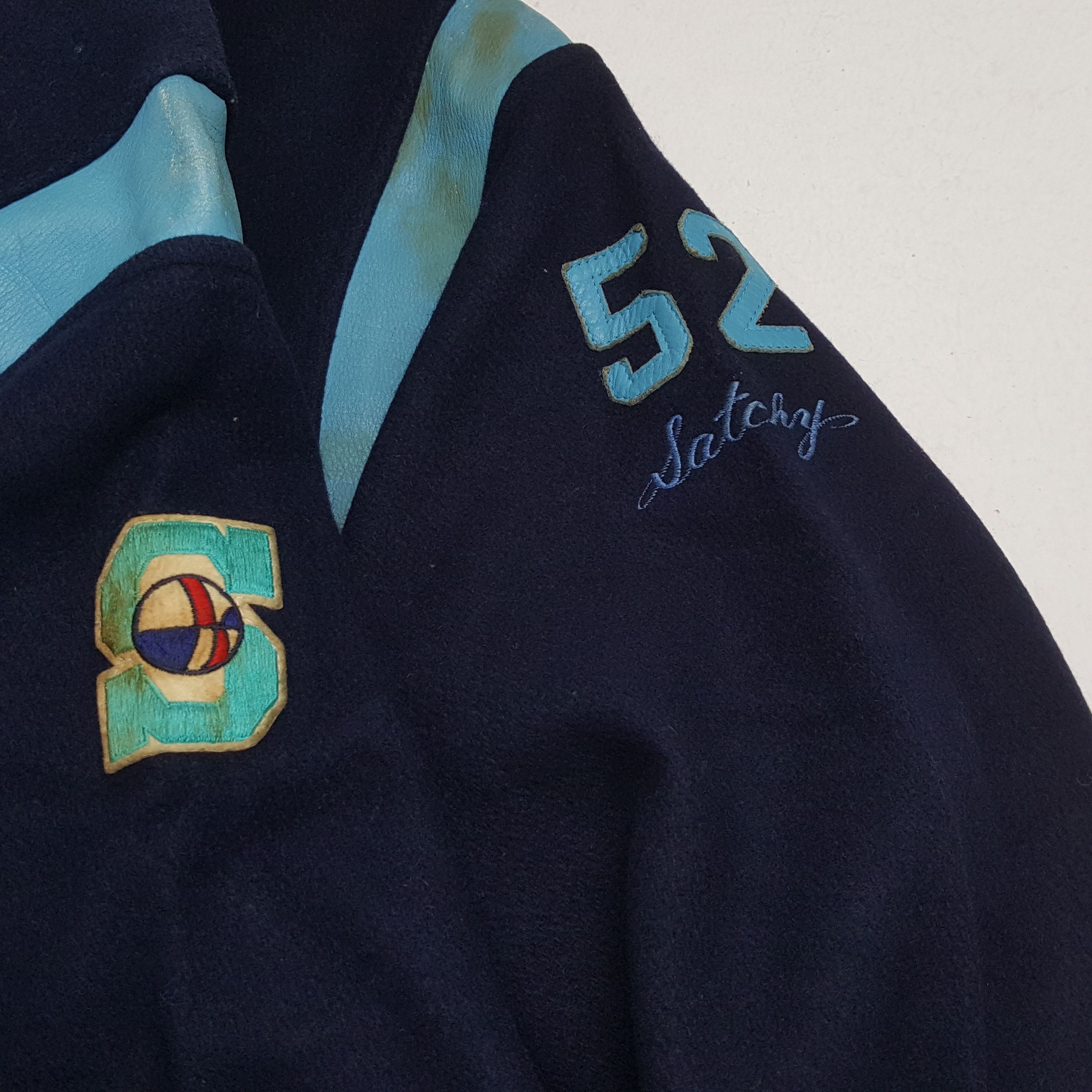 Japanese Brand × NBA × Vintage Vintage EIGHTYS BASKETBALL American NBA Varsity Jacket Size US M / EU 48-50 / 2 - 6 Thumbnail