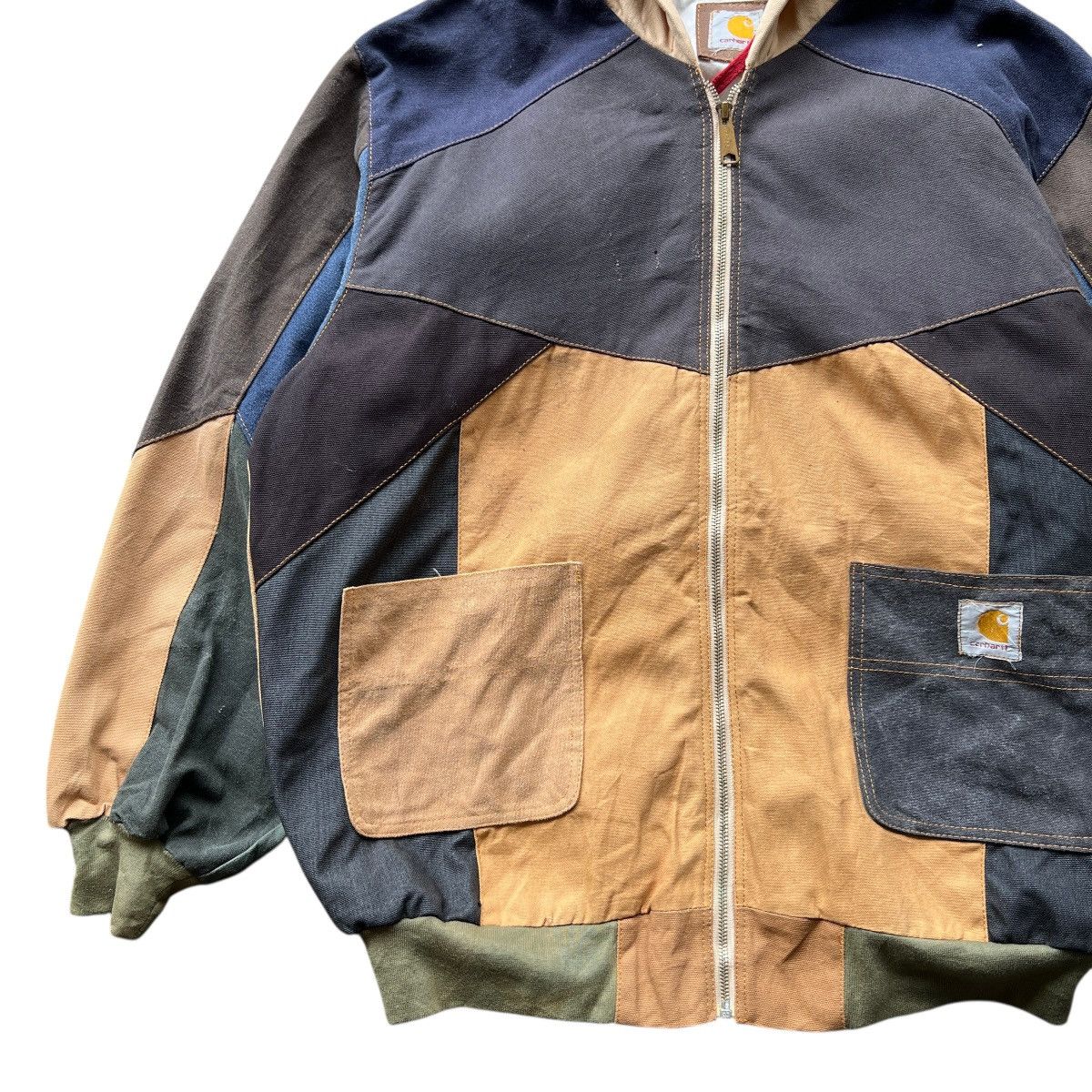 Carhartt Rare Carhartt Remake Rework Patchwork Jacket Size US L / EU 52-54 / 3 - 7 Thumbnail