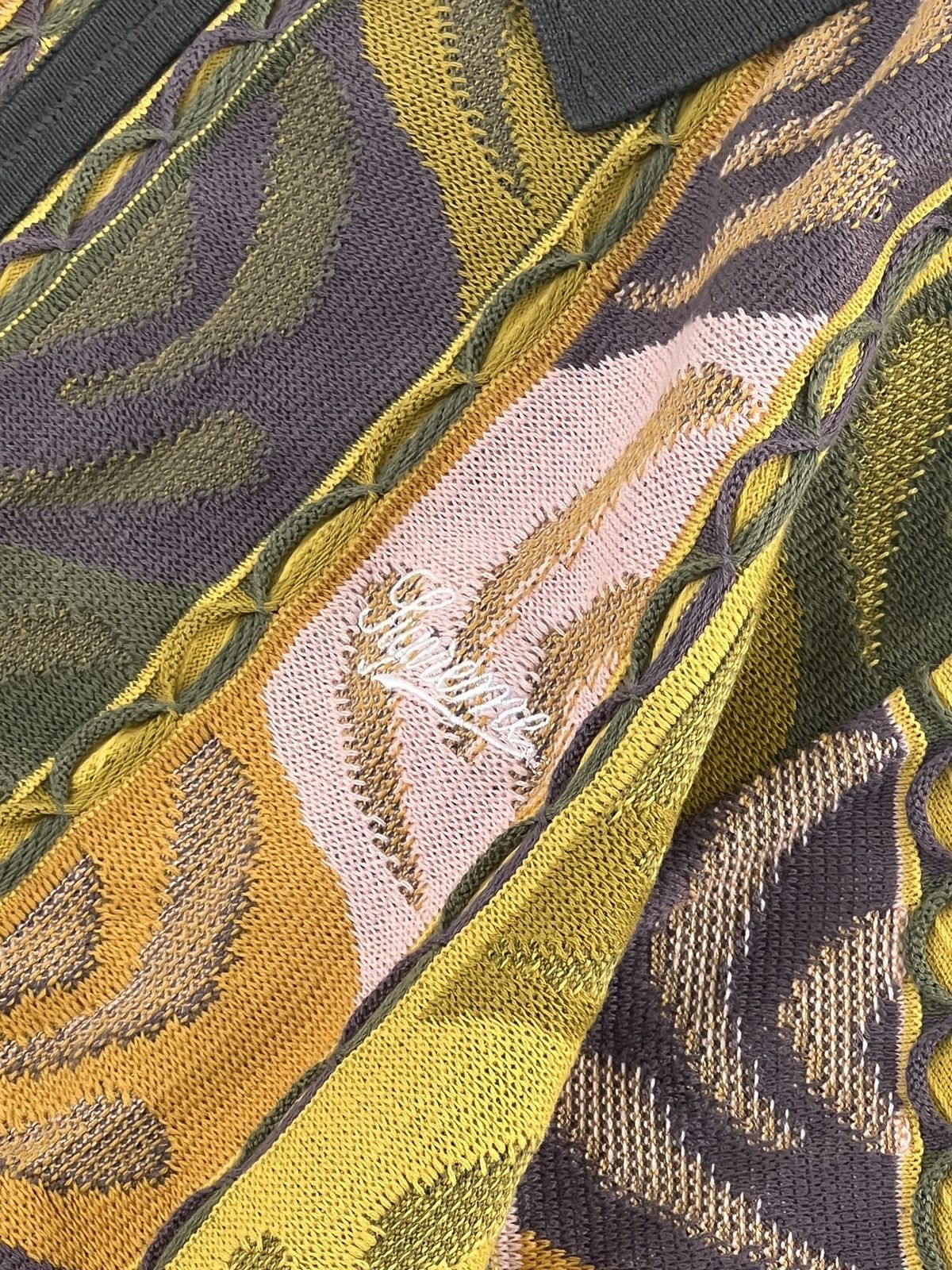 Supreme Abstract textured zip up polo Size US M / EU 48-50 / 2 - 4 Thumbnail