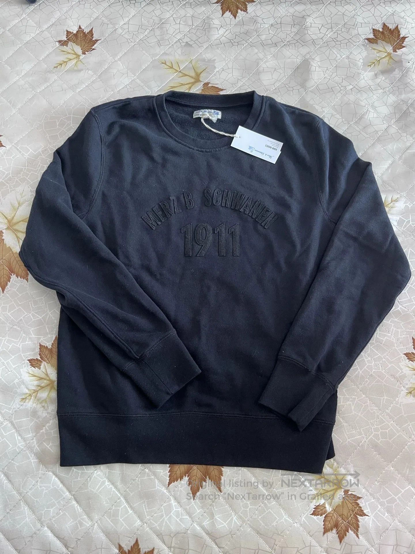 Merz B. Schwanen Merz b.Schwanen Black Sweatshirt trcsw05. Size US M / EU 48-50 / 2 - 3 Thumbnail