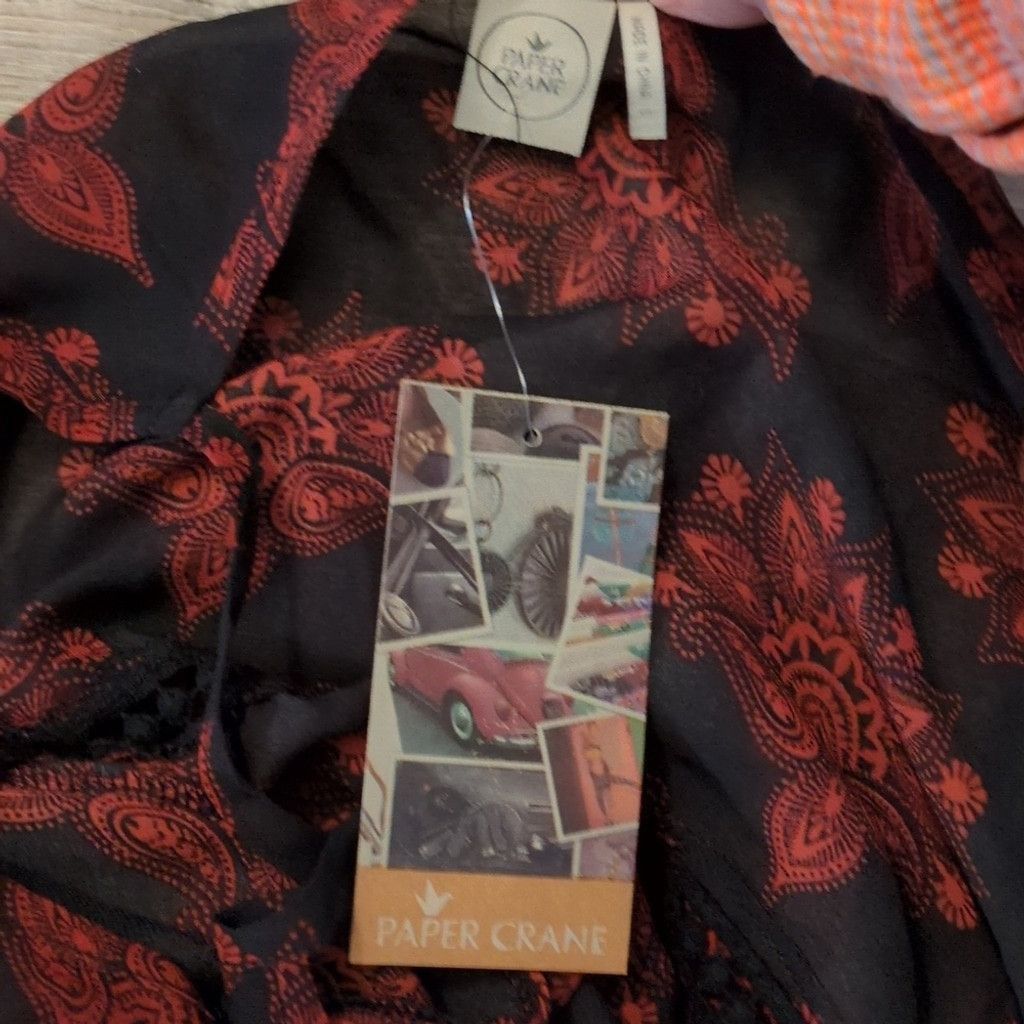 Other Paper Crane Paisley Boho Cold Shoulder Top Size L Size L / US 10 / IT 46 - 4 Thumbnail