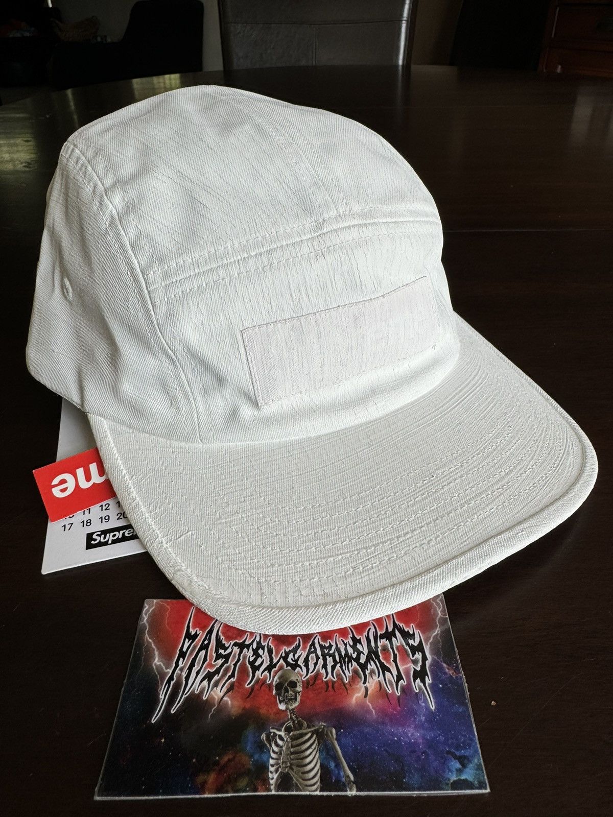 Supreme Supreme MM6 Maison Margiela Painted Camp Cap White | Grailed