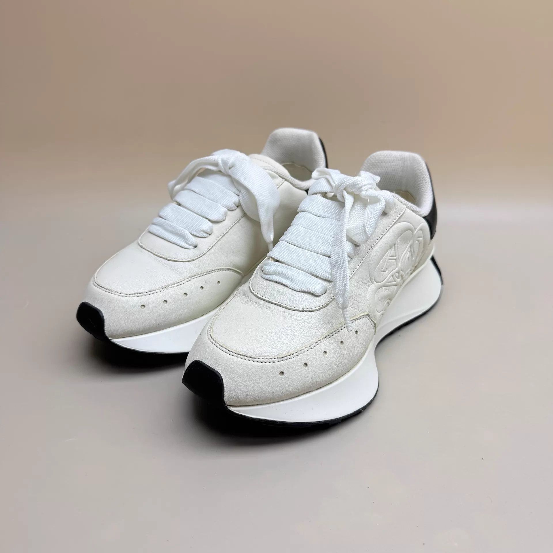 Alexander McQueen Alexander McQueen Sprint Runner Black White 35 Size US 4.5 / IT 34.5 - 1 Thumbnail