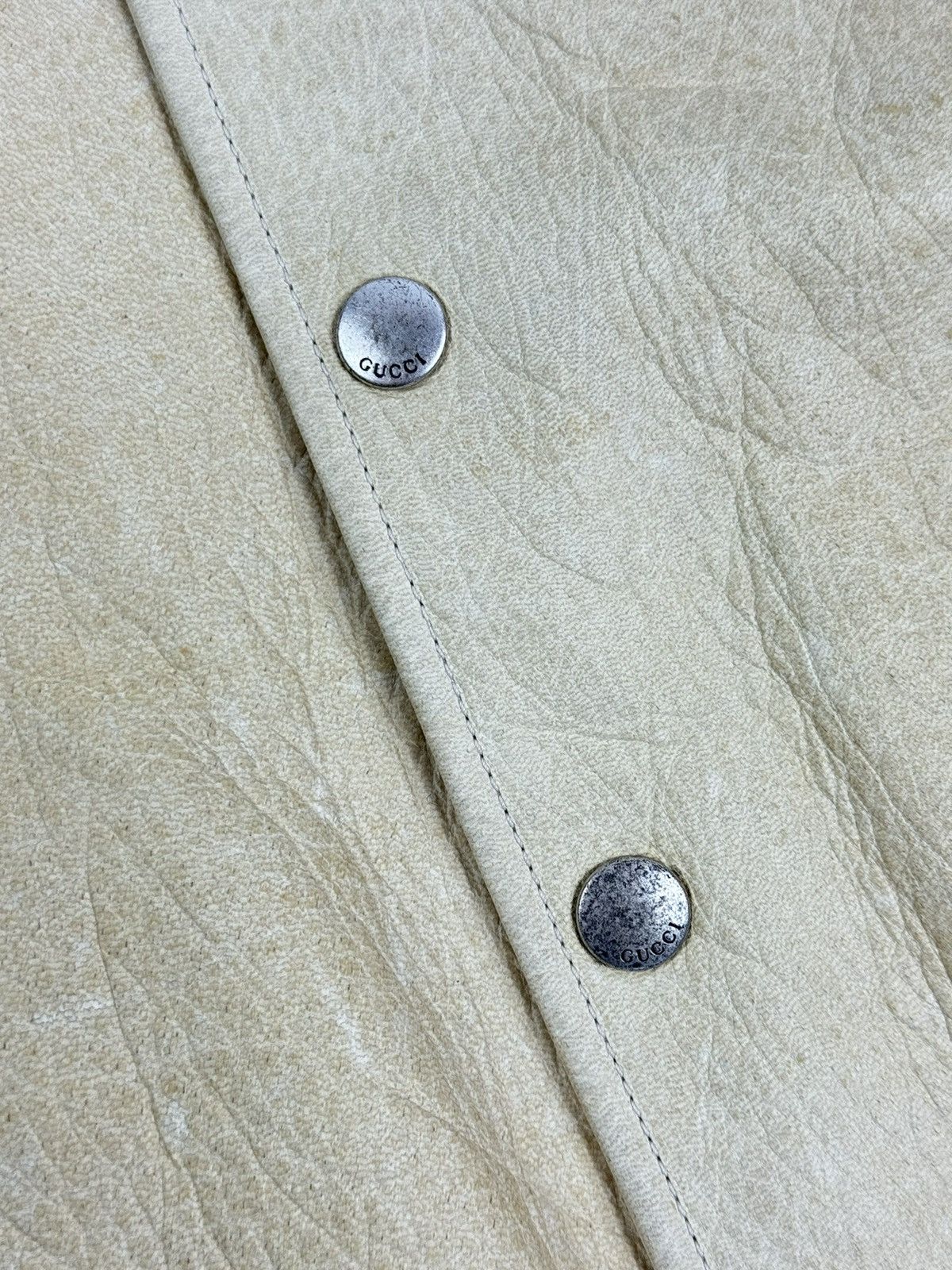 Gucci GUCCI DEEP OIL DISTRESSED LEATHER BOMBER JACKET Size US S / EU 44-46 / 1 - 4 Thumbnail