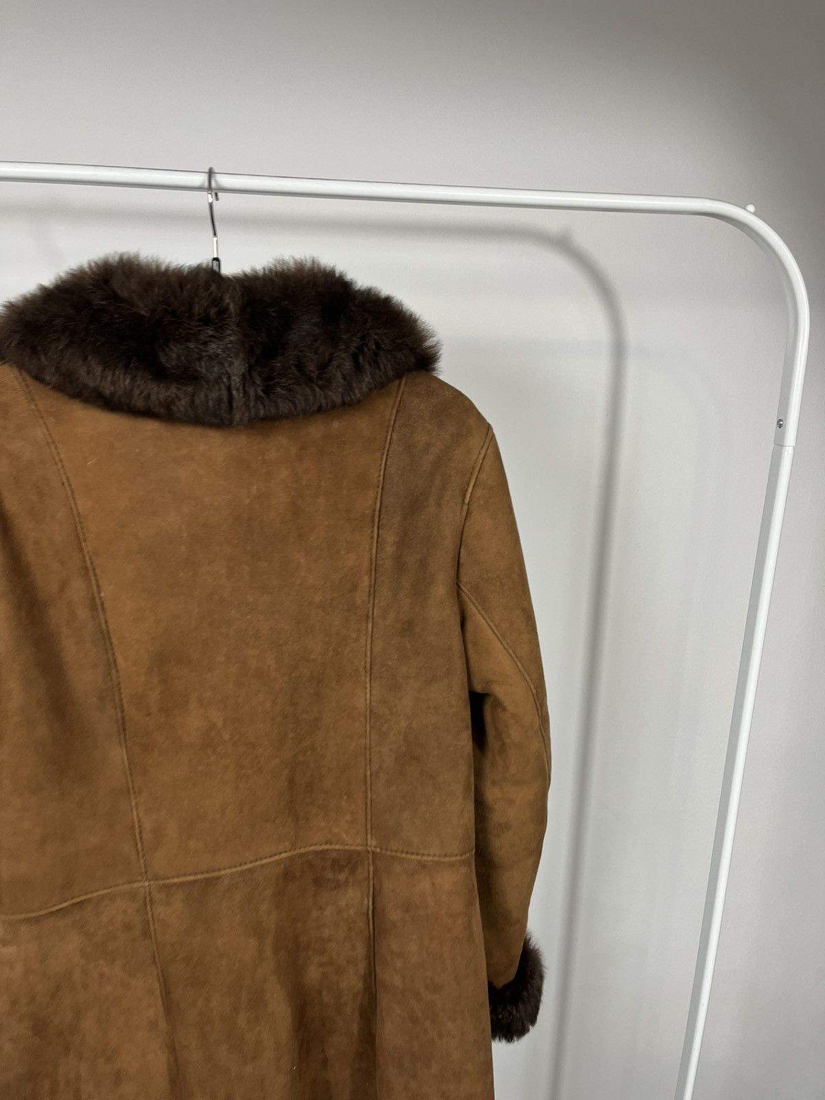 Other Vintage Brown Sheepskin Shearling Coat Real Fur Lined Women Size M / US 6-8 / IT 42-44 - 17 Thumbnail